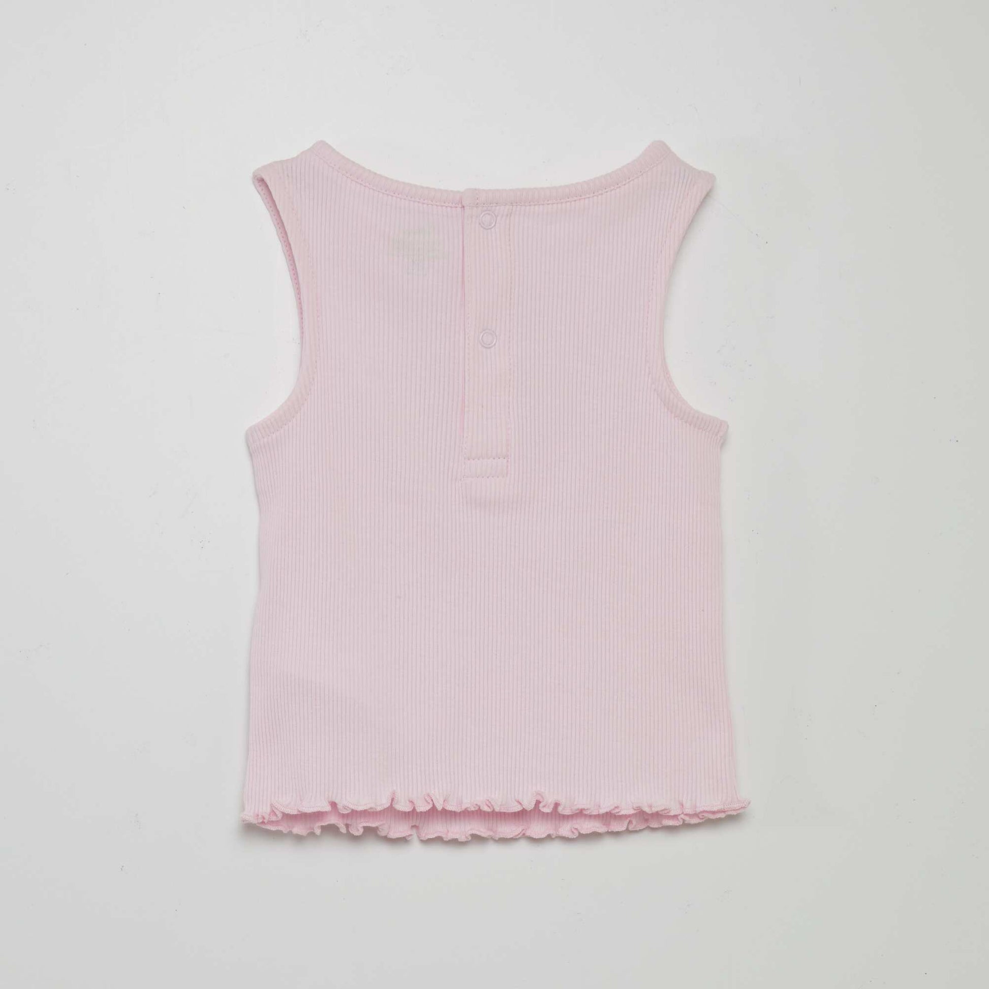 قميص بدون أكمام بخطوط من ديزني باللون الوردي