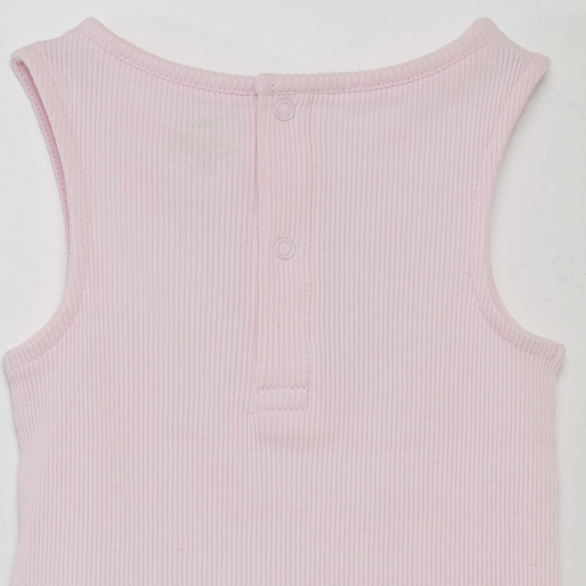 قميص بدون أكمام بخطوط من ديزني باللون الوردي