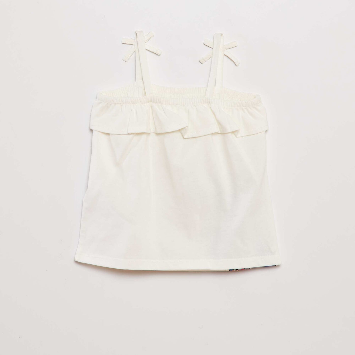Ruffle top WHITE