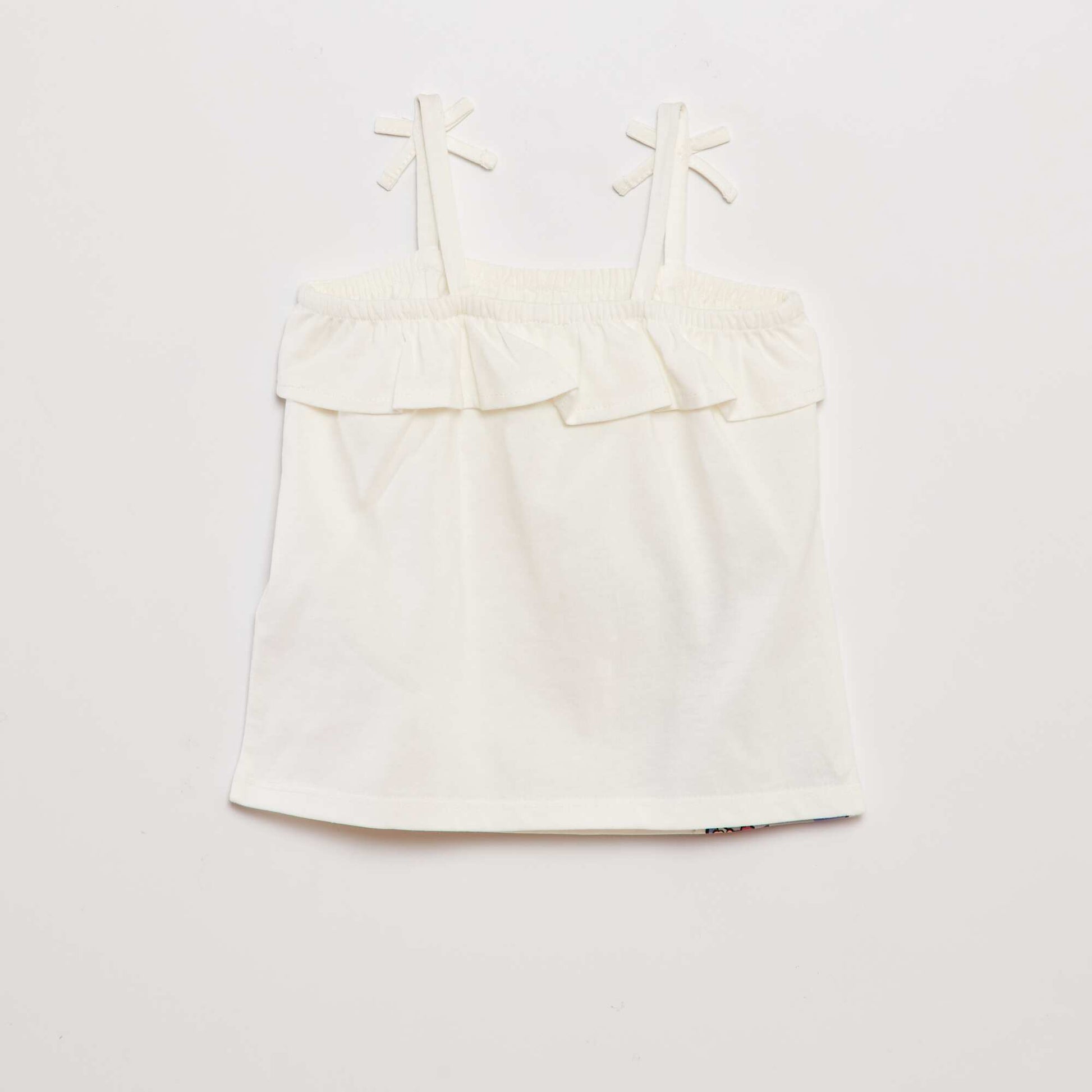 Ruffle top WHITE