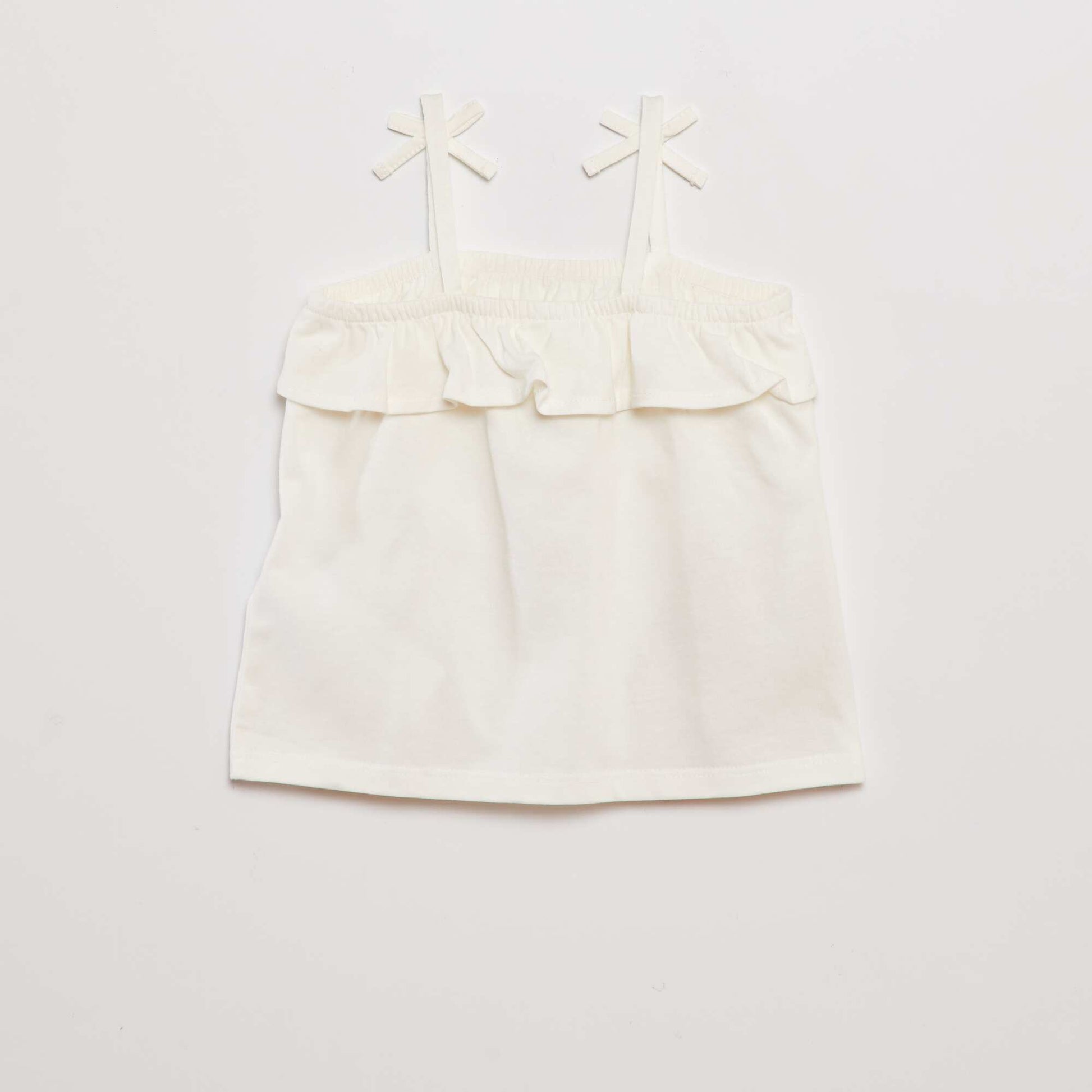 Ruffle top WHITE