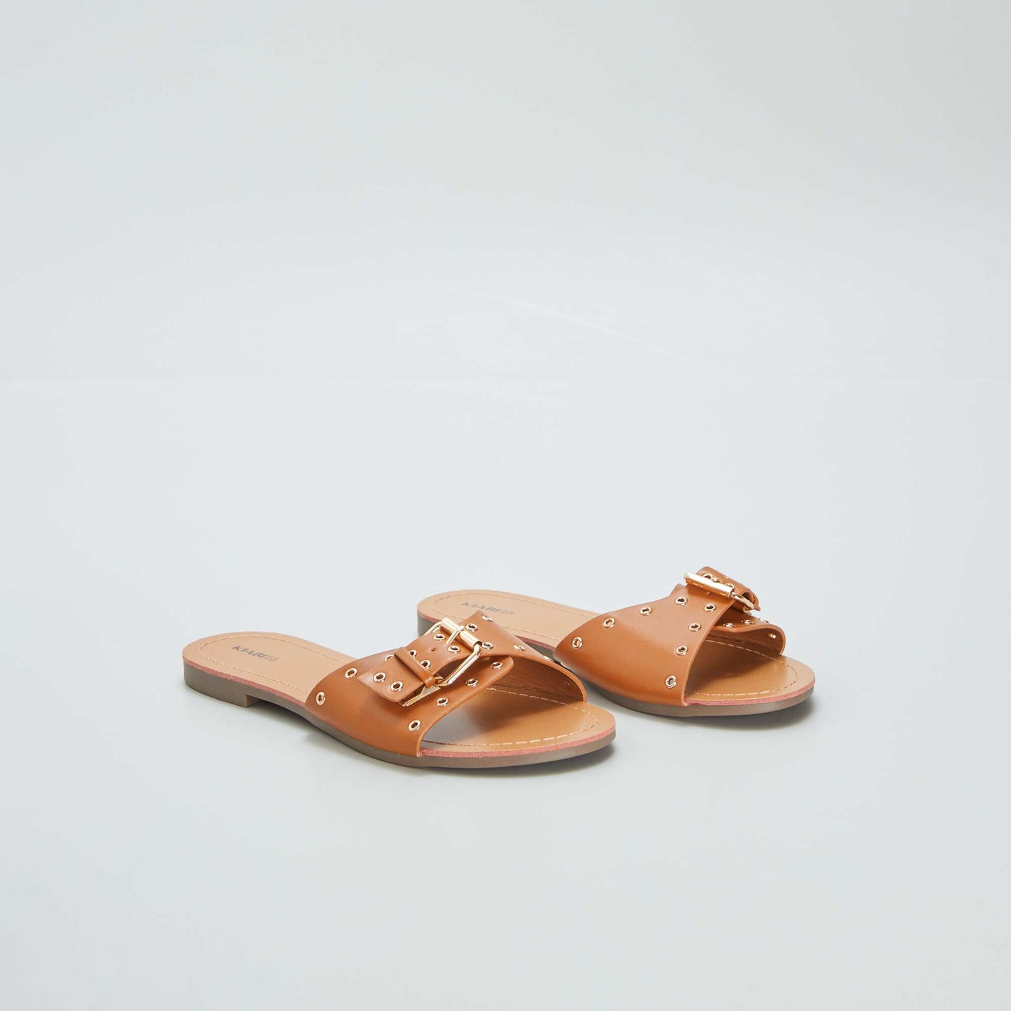 بغال بأحزمة مشبك BROWN
