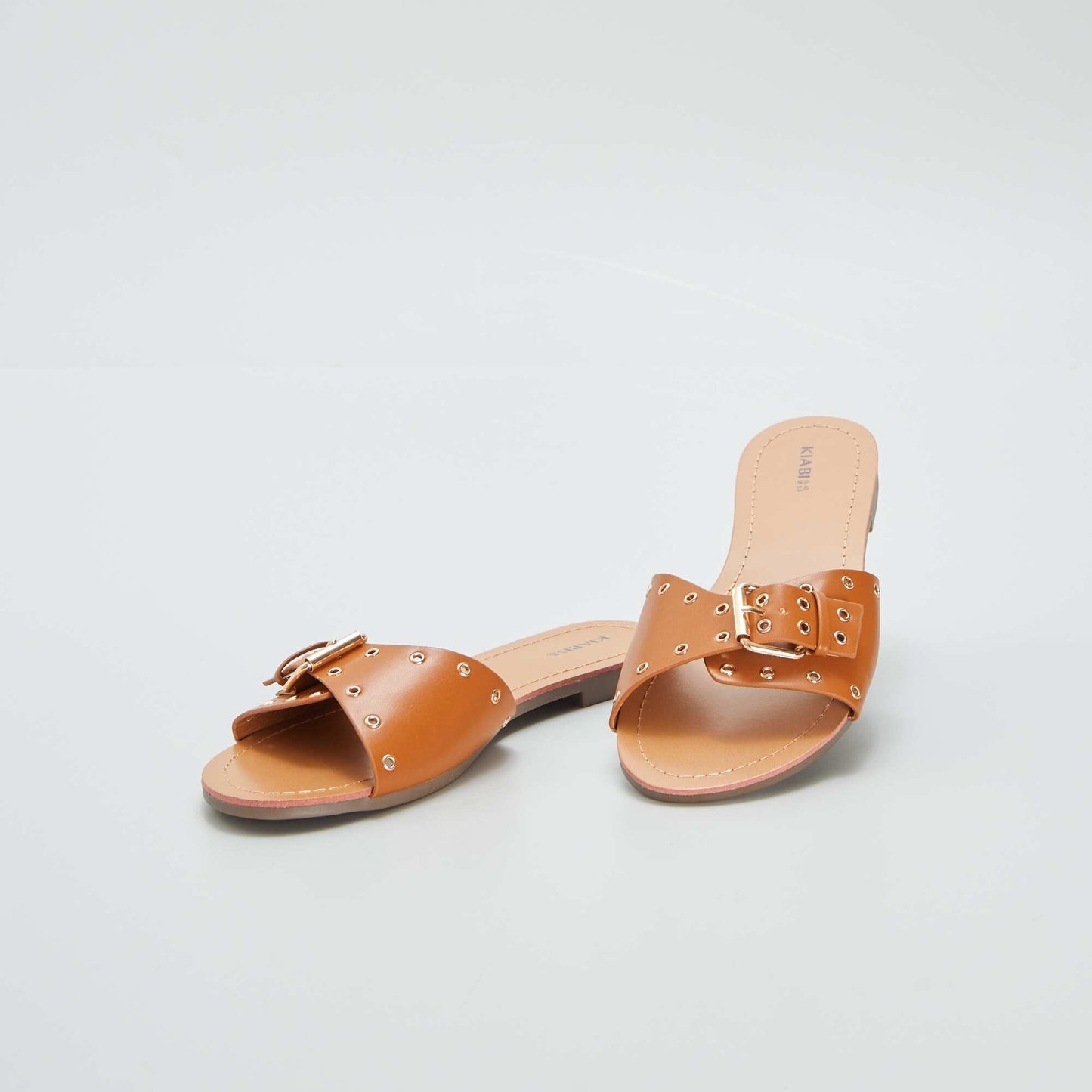 بغال بأحزمة مشبك BROWN