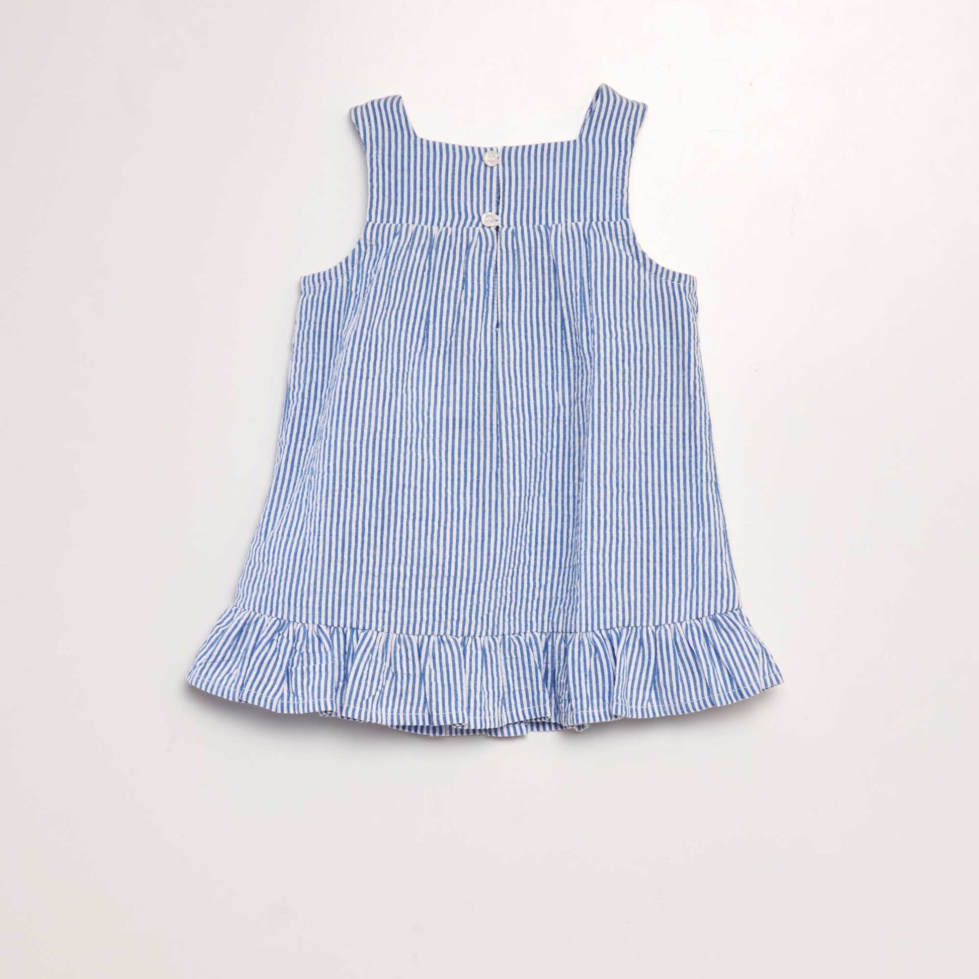 Crepon dress BLUE