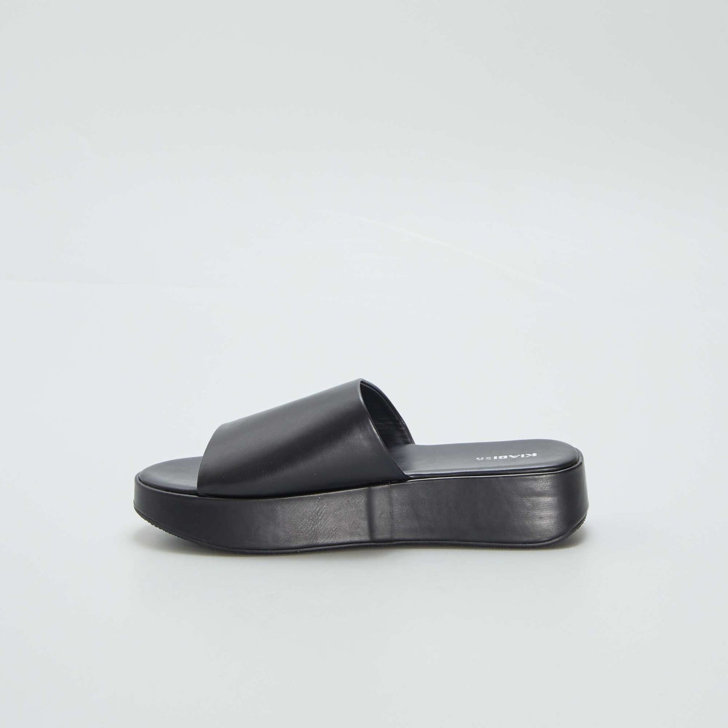 Wedge platform sandals BLACK