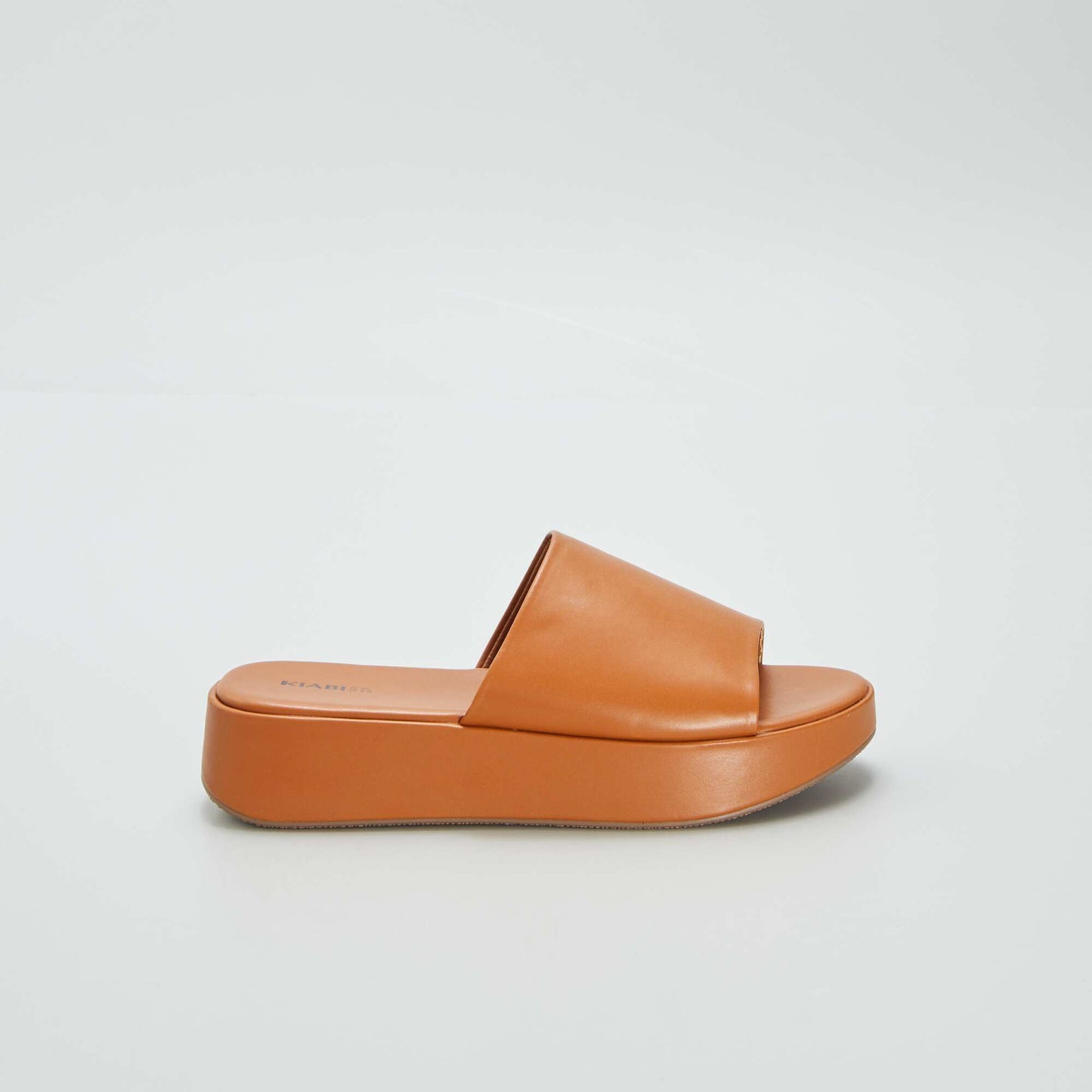 Wedge platform sandals BROWN