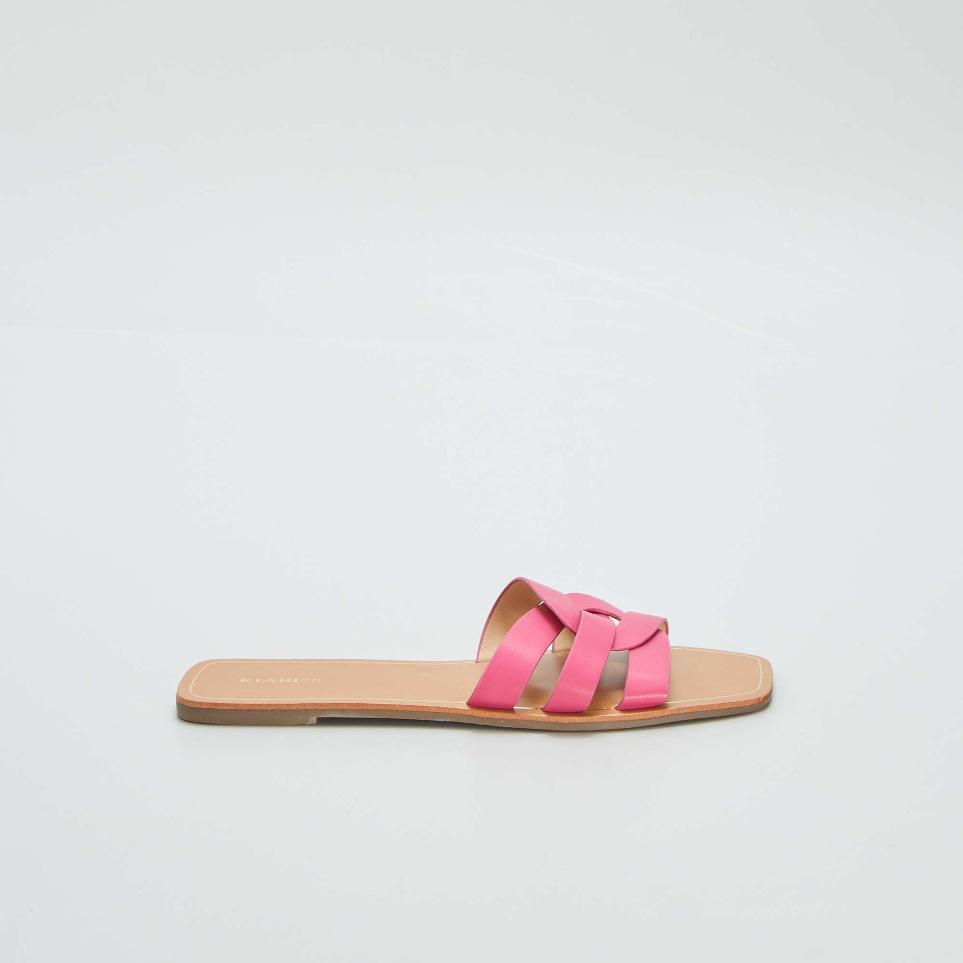 Sandals with pretty crossover straps PINK
