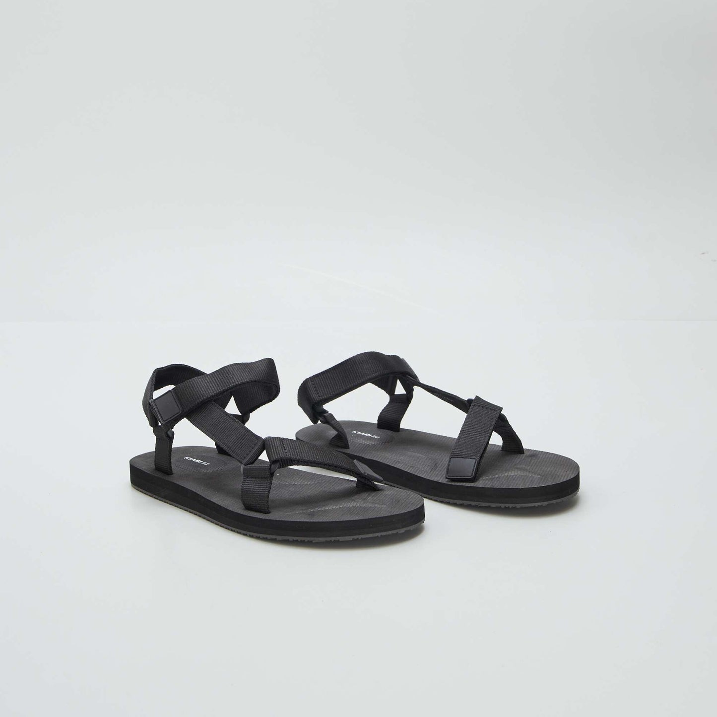 Trekking-style sandals BLACK