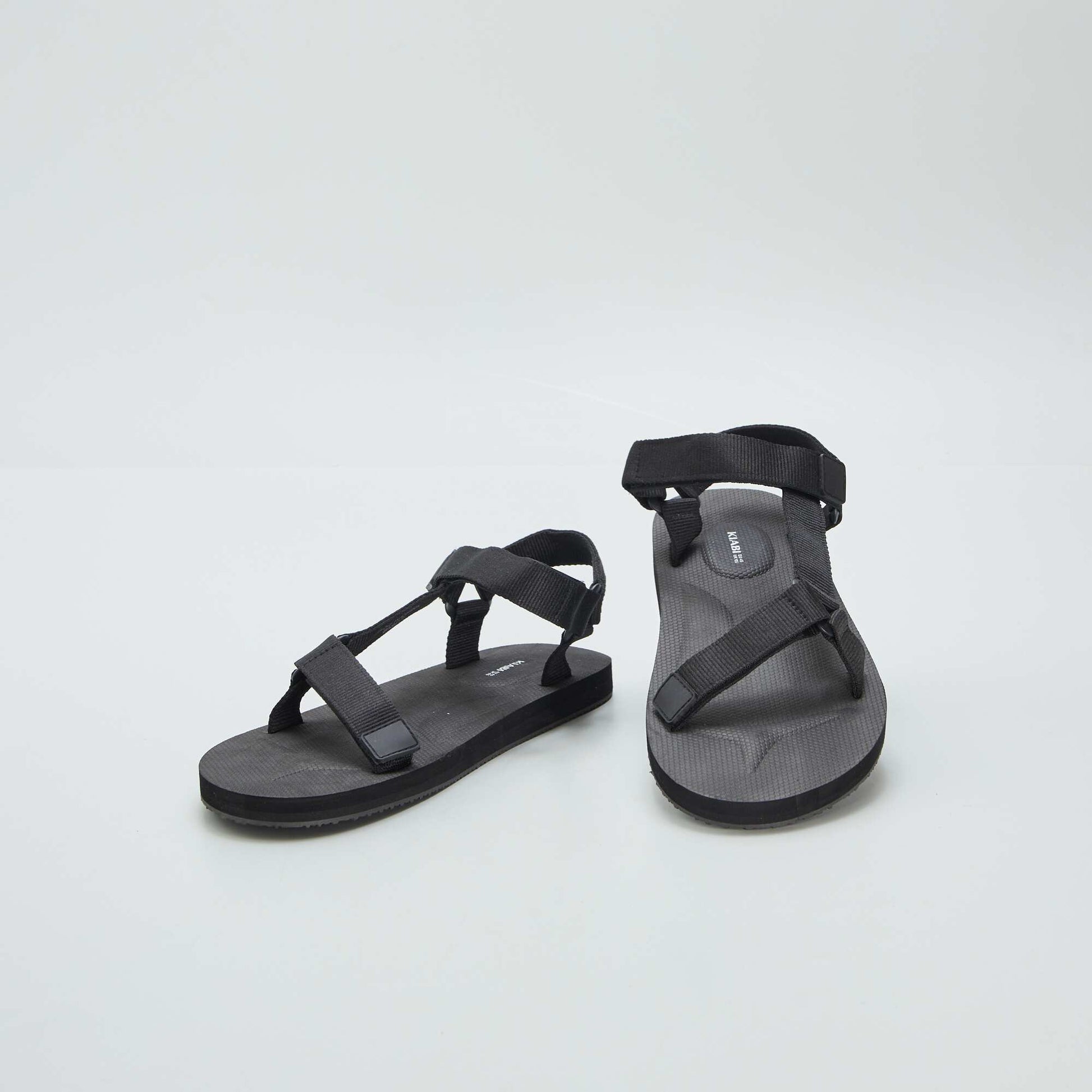 Trekking-style sandals BLACK