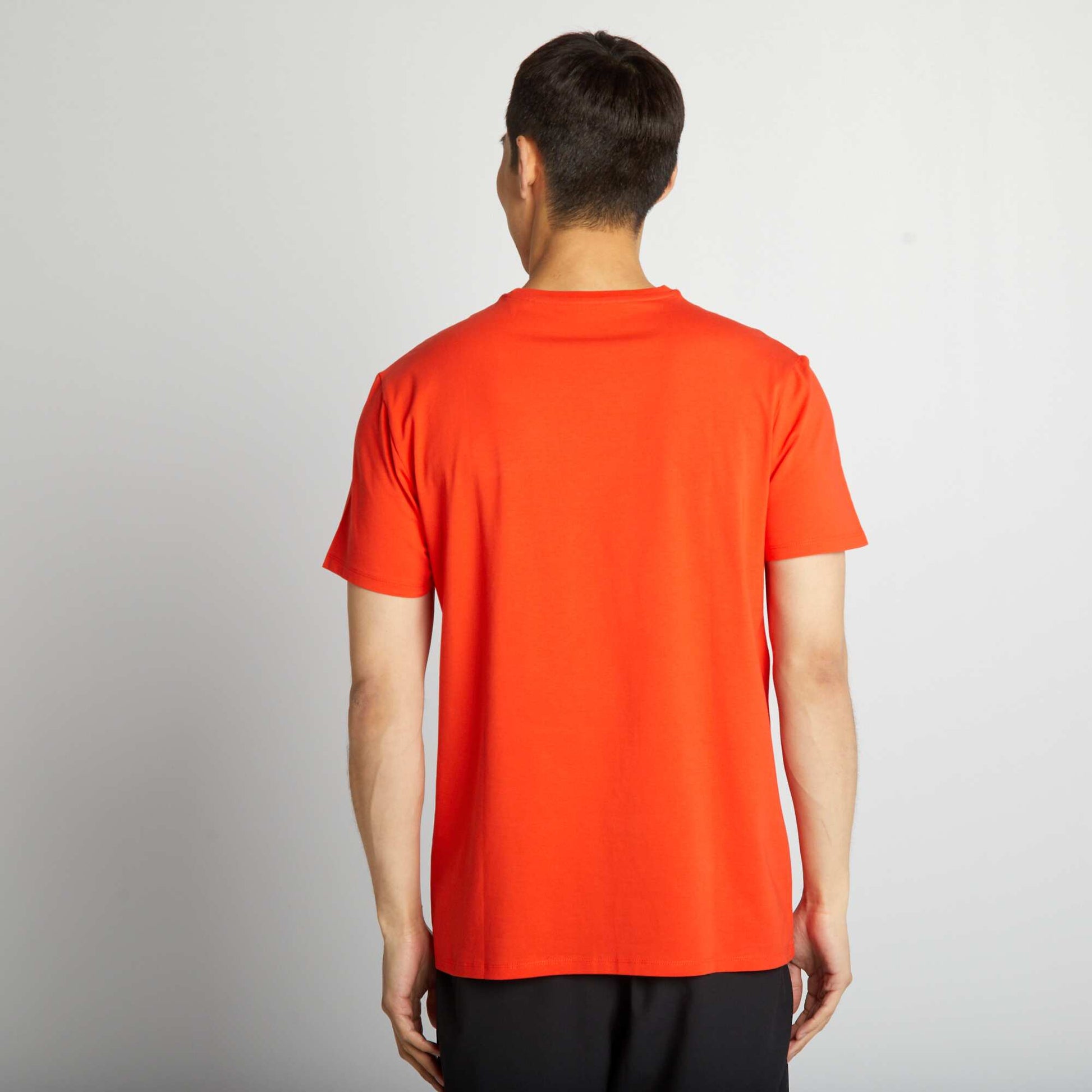 Printed jersey T-shirt RED