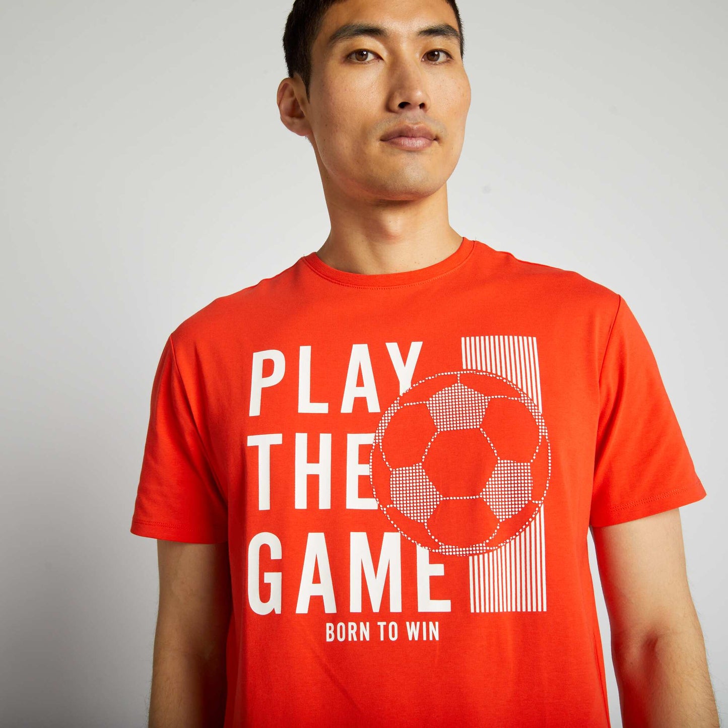 Printed jersey T-shirt RED