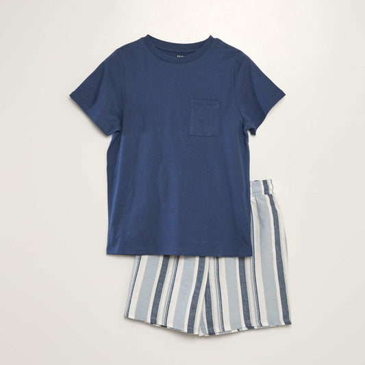 Short pyjama set - 2-piece set BLUE