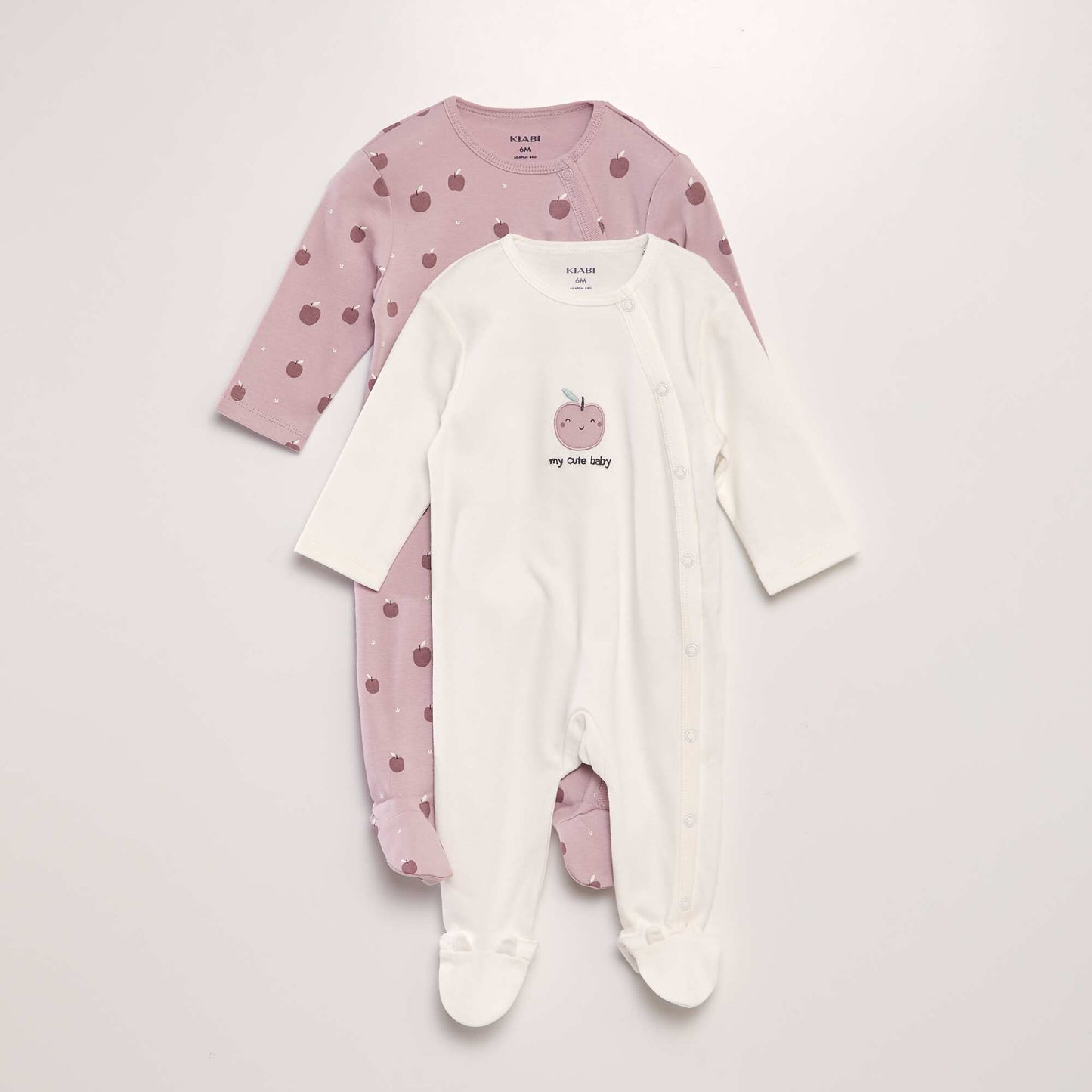 Jersey sleepsuit - Pack of 2 PINK