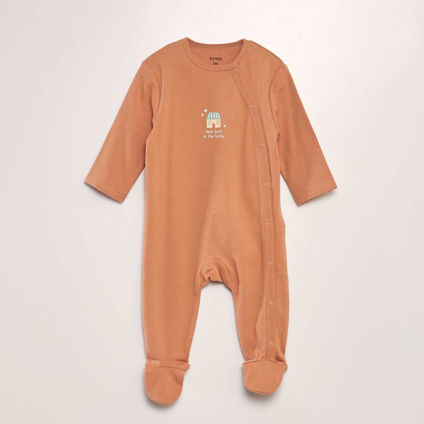 Jersey sleepsuit - Pack of 2 BEIGE