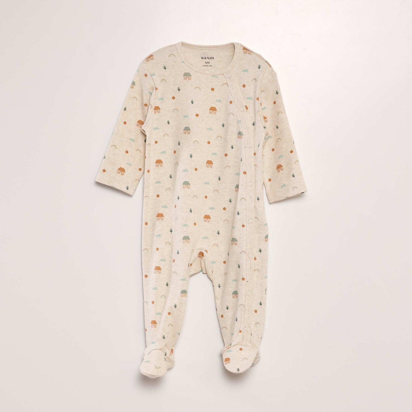 Jersey sleepsuit - Pack of 2 BEIGE