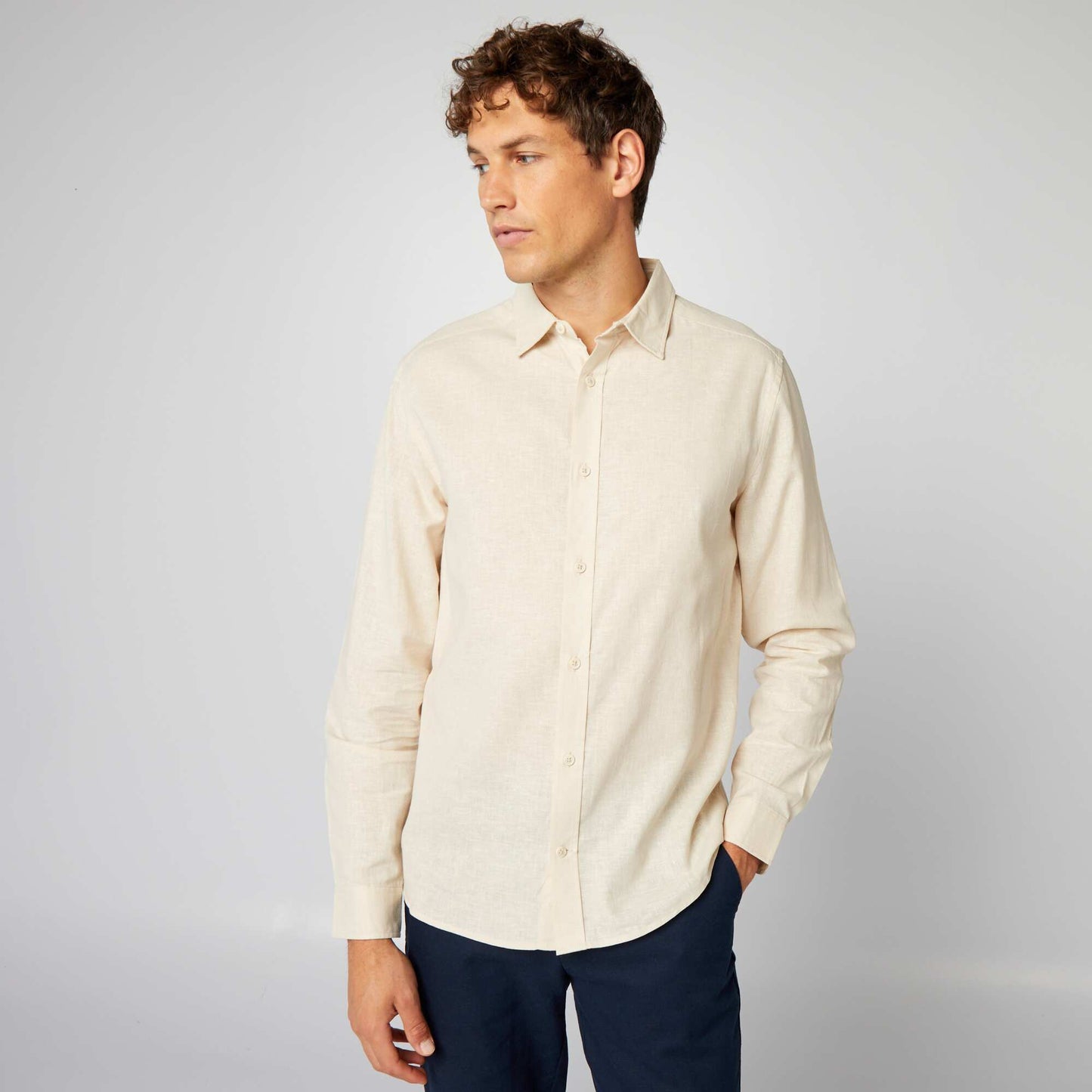 Regular-fit shirt BEIGE