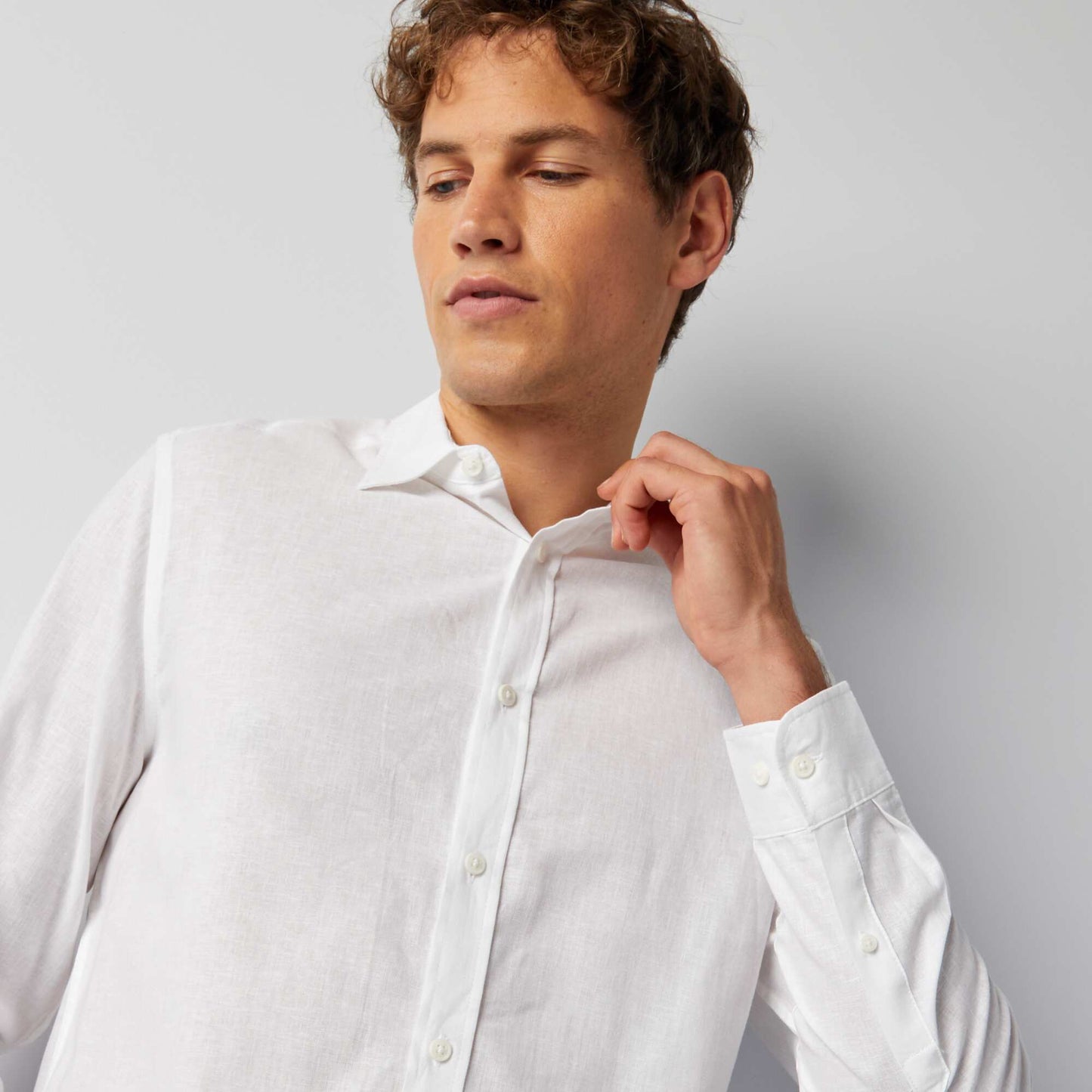 Regular-fit shirt white