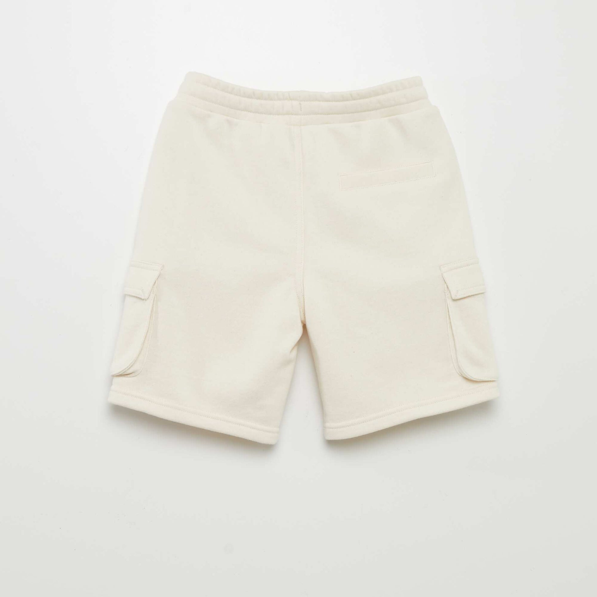 Sweatshirt fabric Bermuda shorts BEIGE