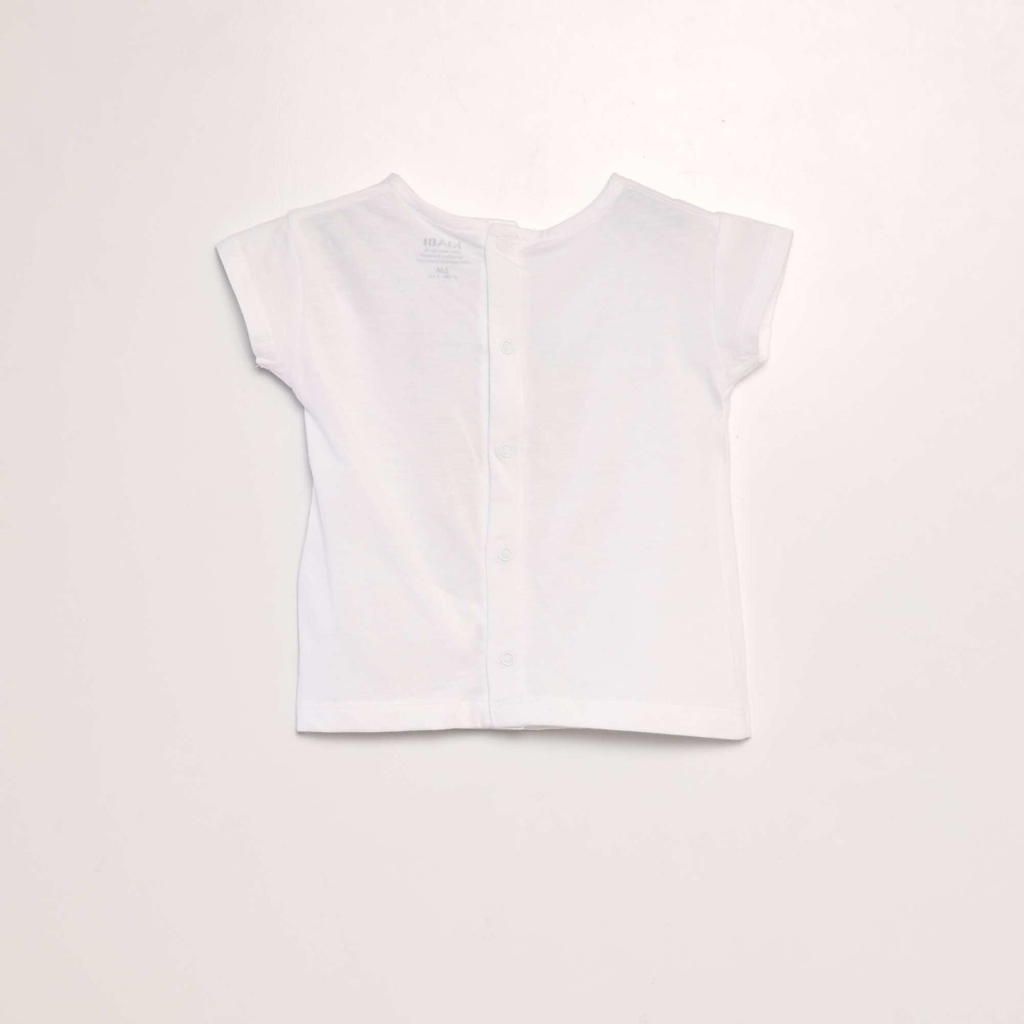 تي شيرت بطبعة "ليمون" + تصميم مزخرف أبيض