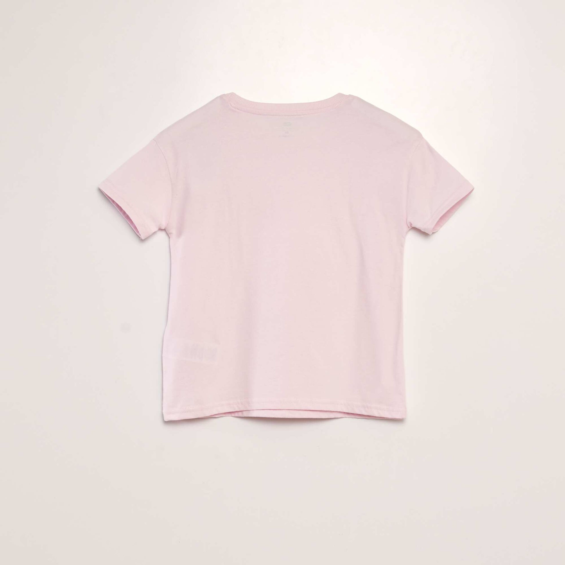'Disney' 'Baby Yoda' round neck T-shirt PINK