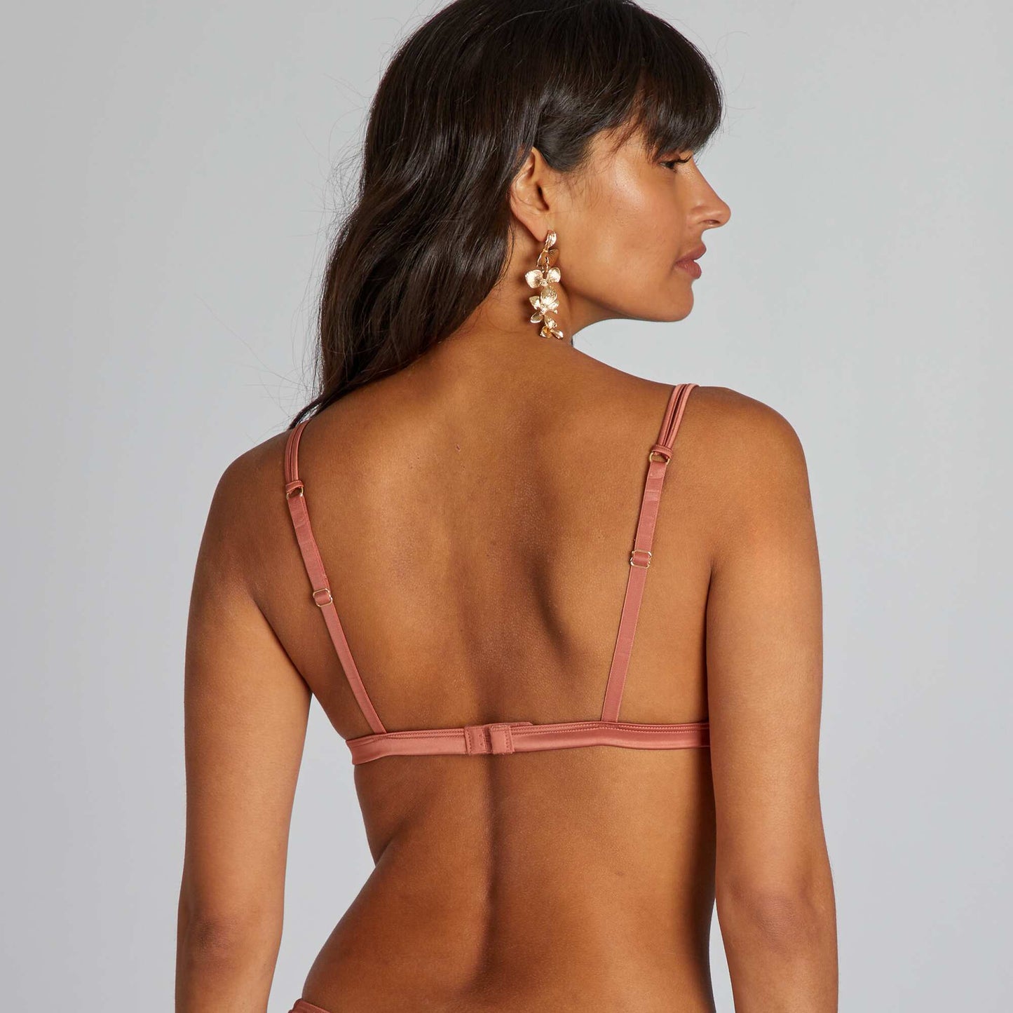 Tulle triangle bra PINK