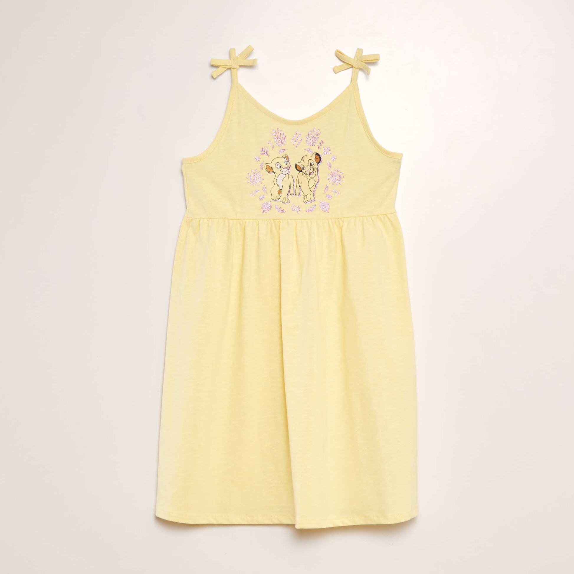 'Disney' 'Nala and Simba' strappy jersey dress YELLOW