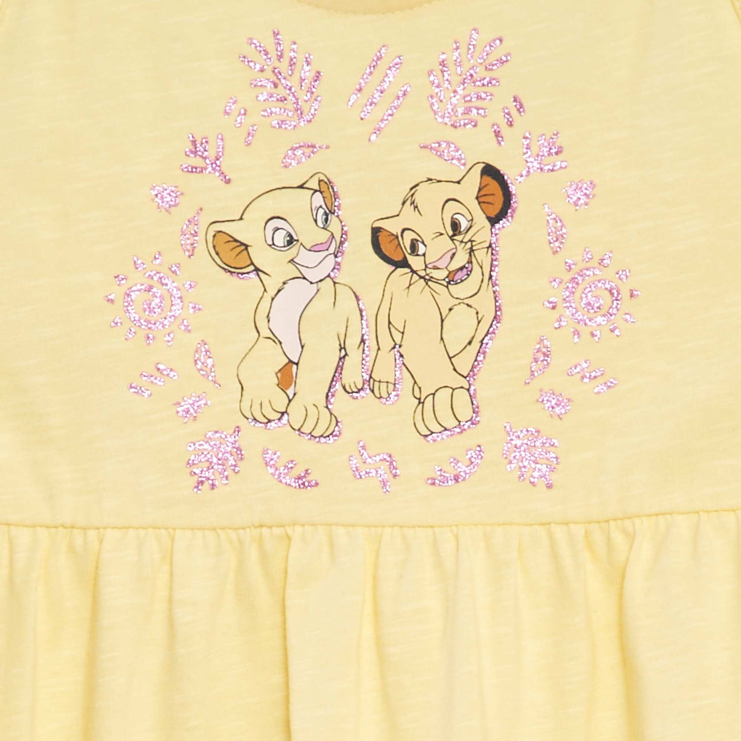 'Disney' 'Nala and Simba' strappy jersey dress YELLOW