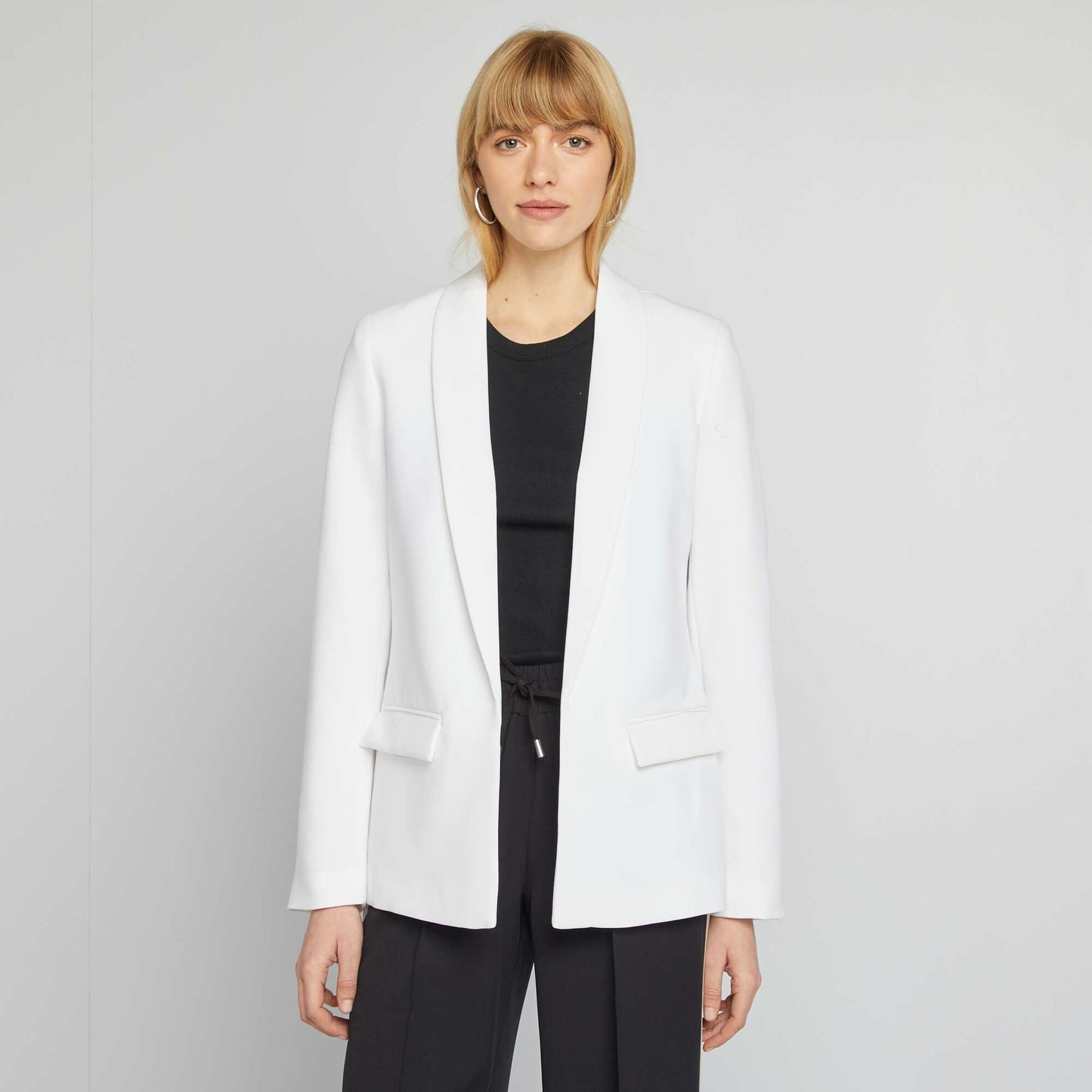 Mid-length blazer WHITE