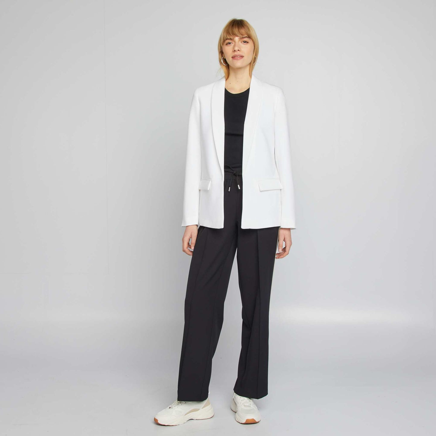 Mid-length blazer WHITE