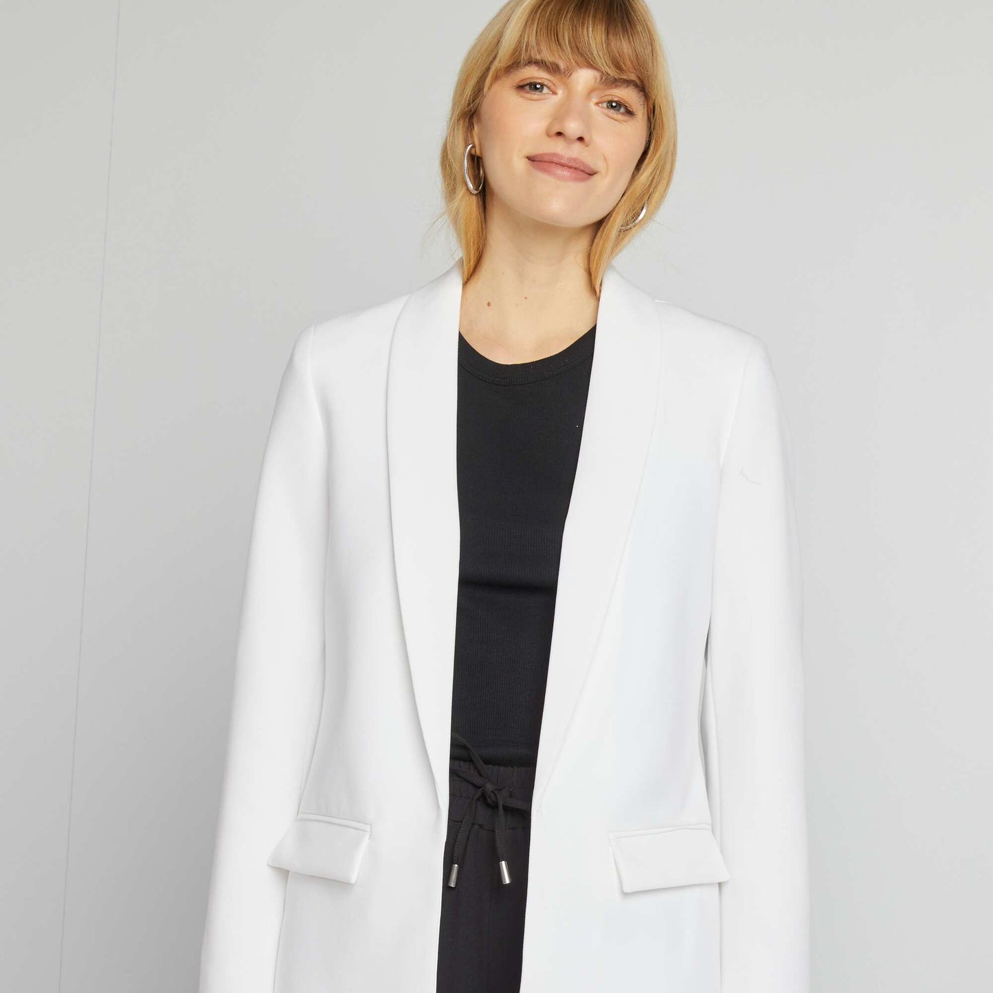 Mid-length blazer WHITE