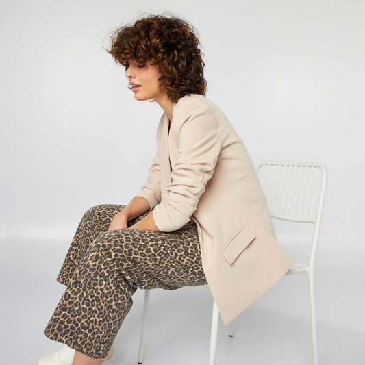 Mid-length blazer BEIGE