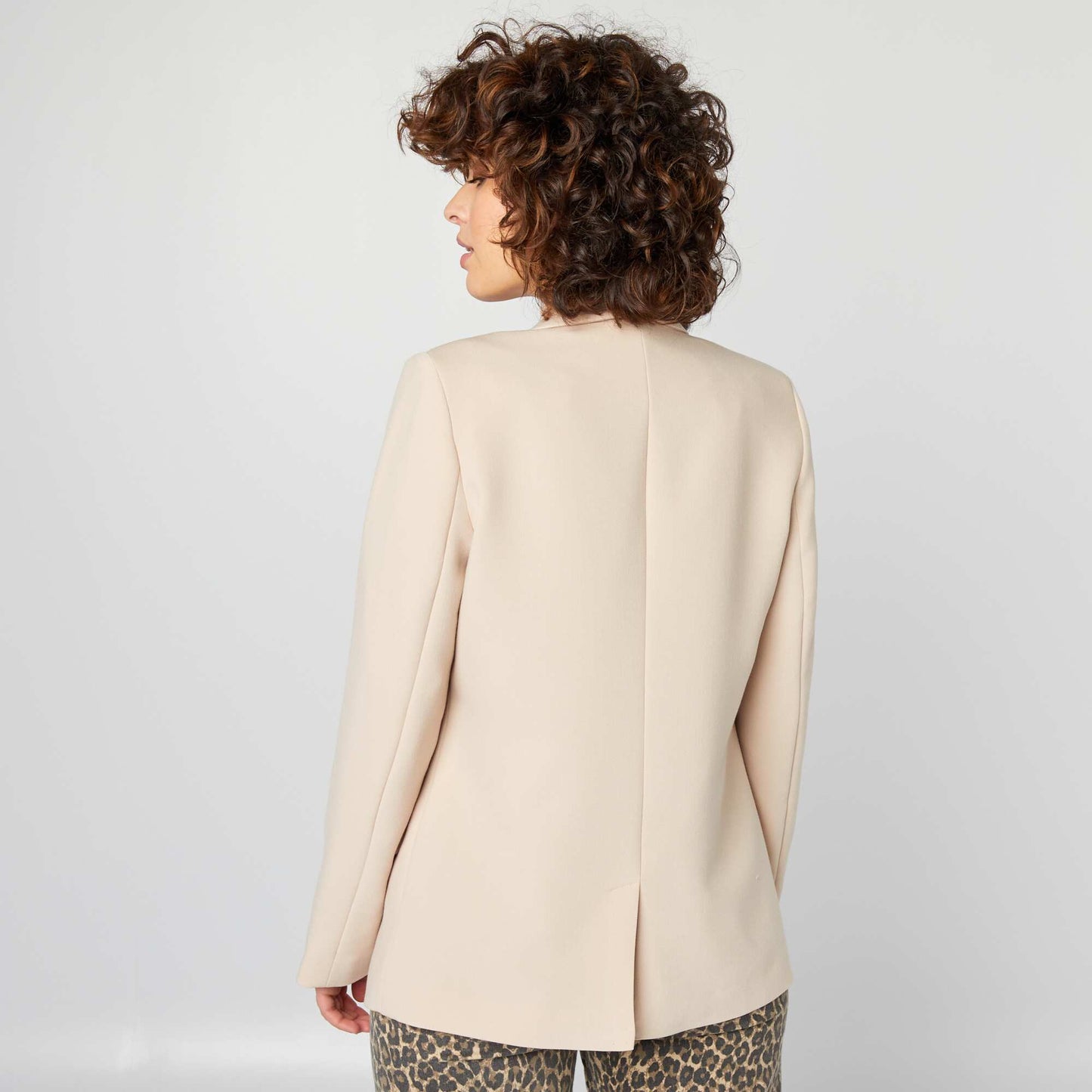 Mid-length blazer BEIGE