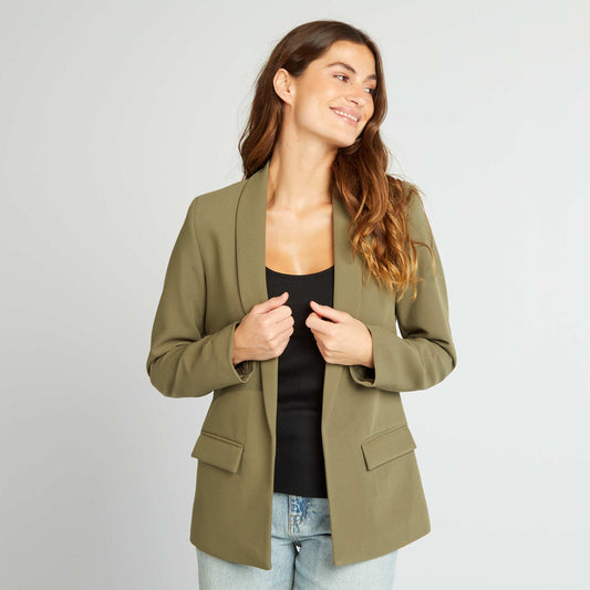 Mid-length blazer KHAKI