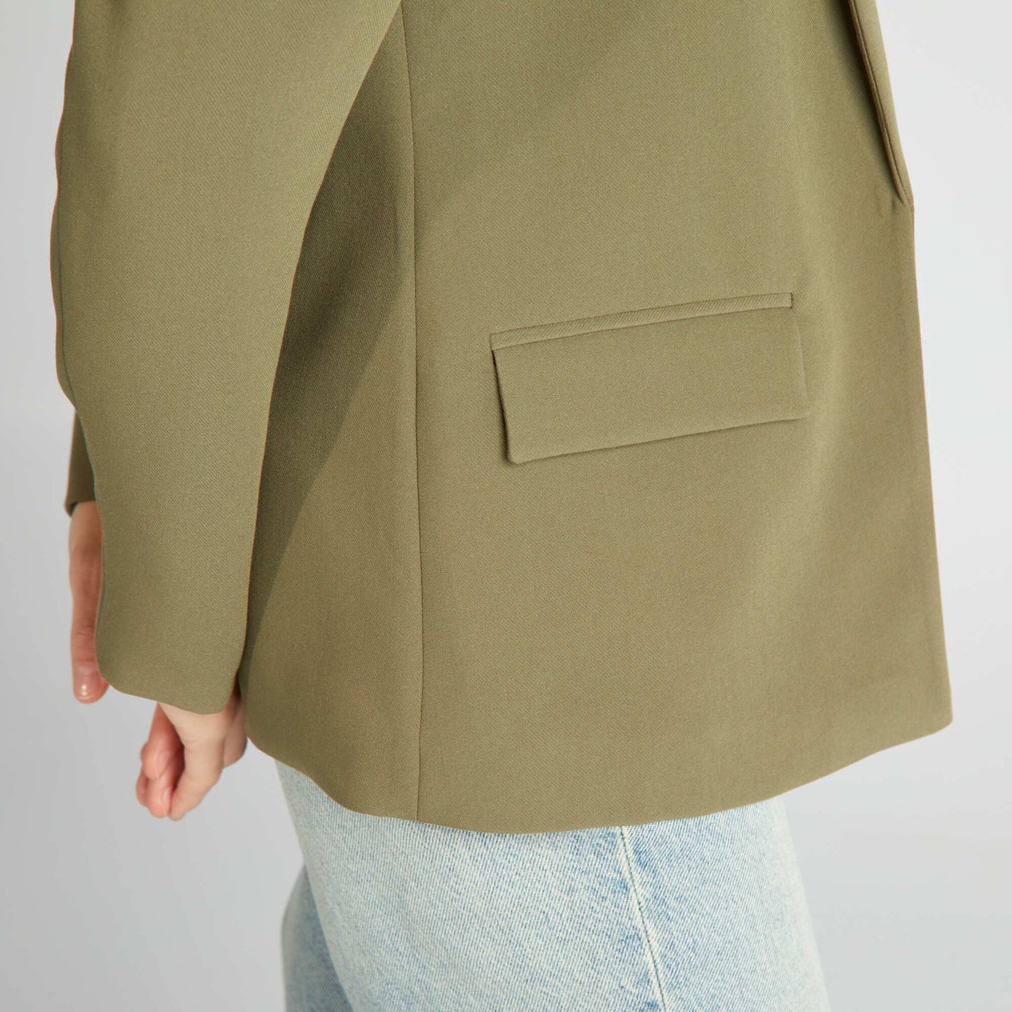 Mid-length blazer KHAKI