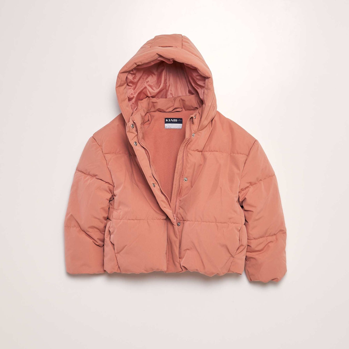 Warm hooded padded jacket PINK