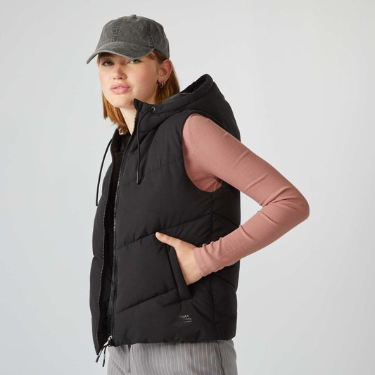 Quilted bodywarmer BLACK