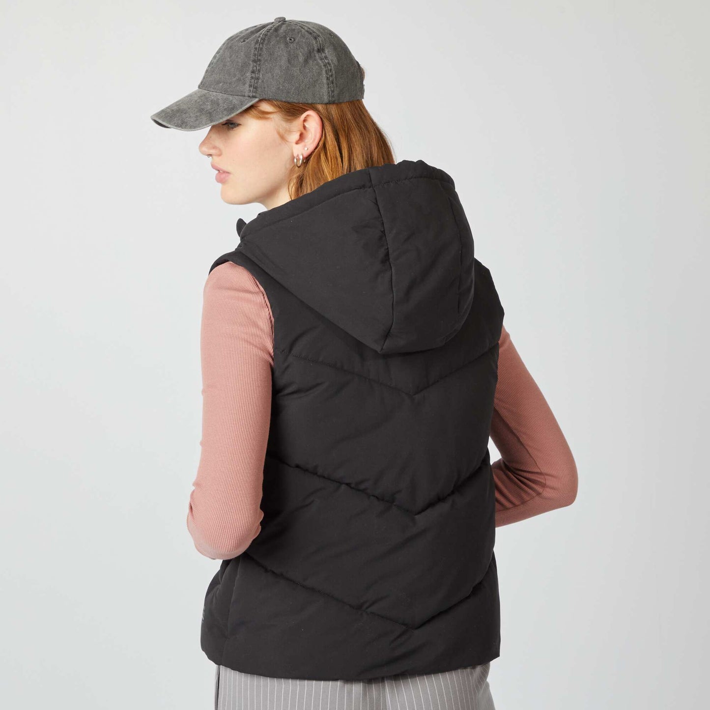 Quilted bodywarmer BLACK