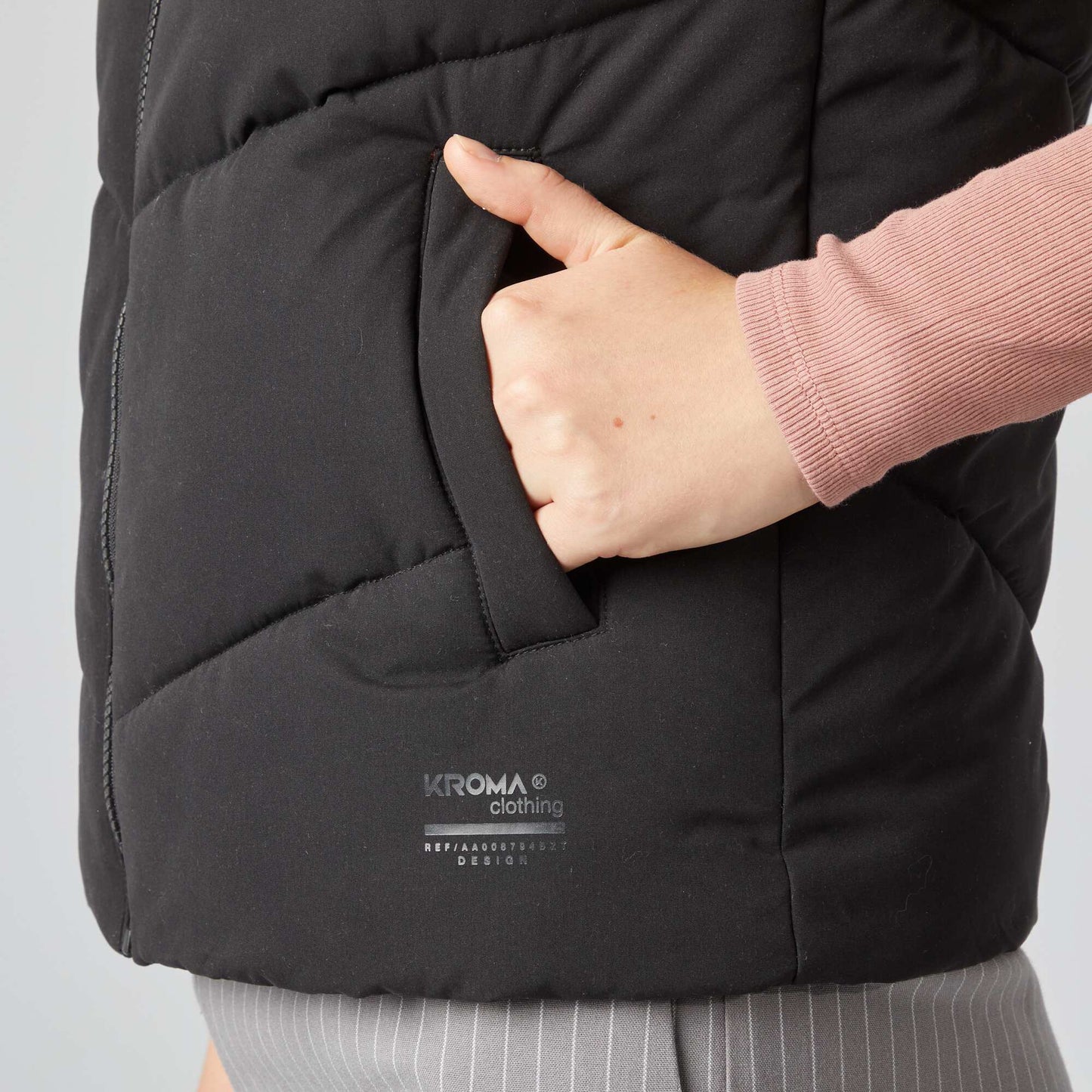 Quilted bodywarmer BLACK