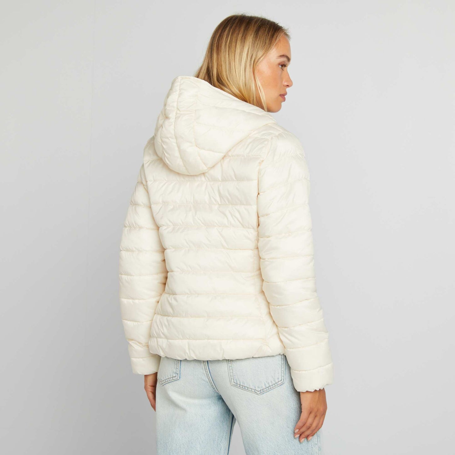 Lightweight quilted padded jacket WHITE