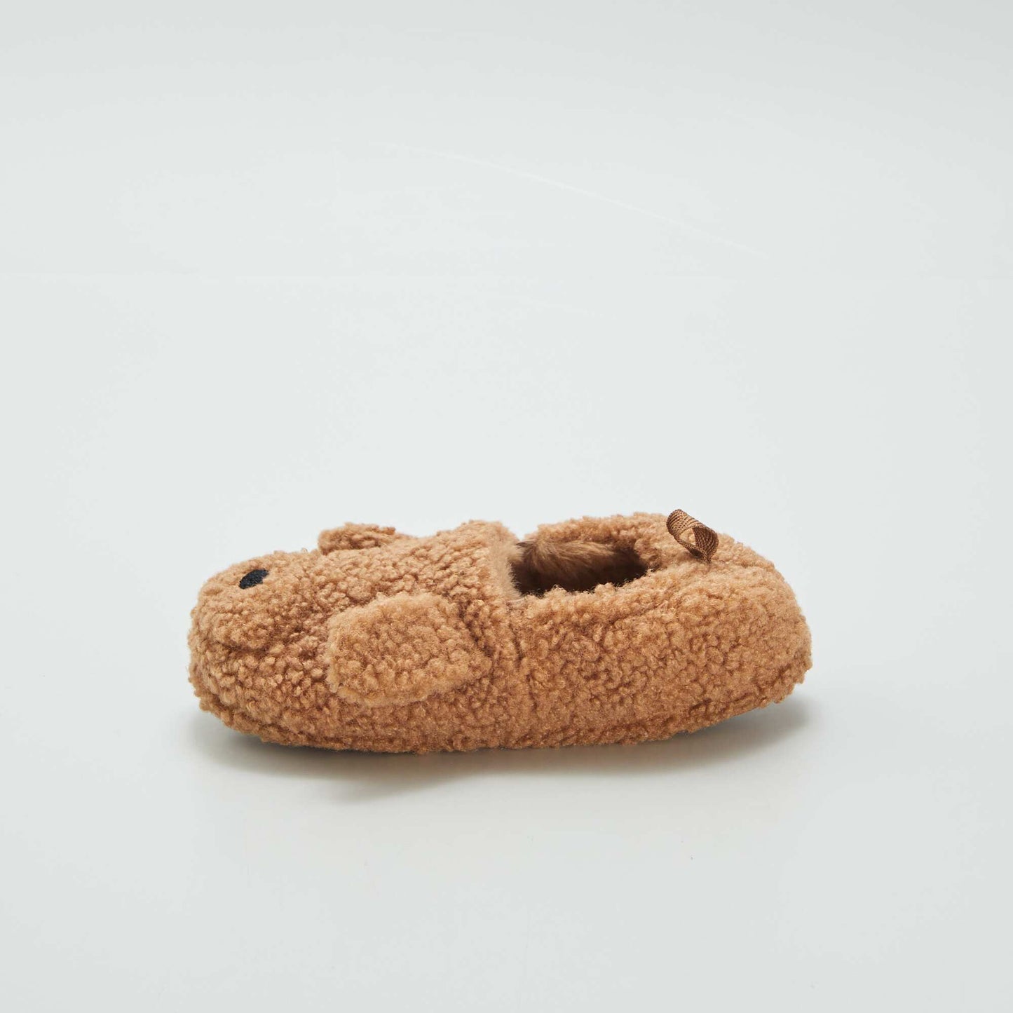 Novelty sherpa slippers BROWN