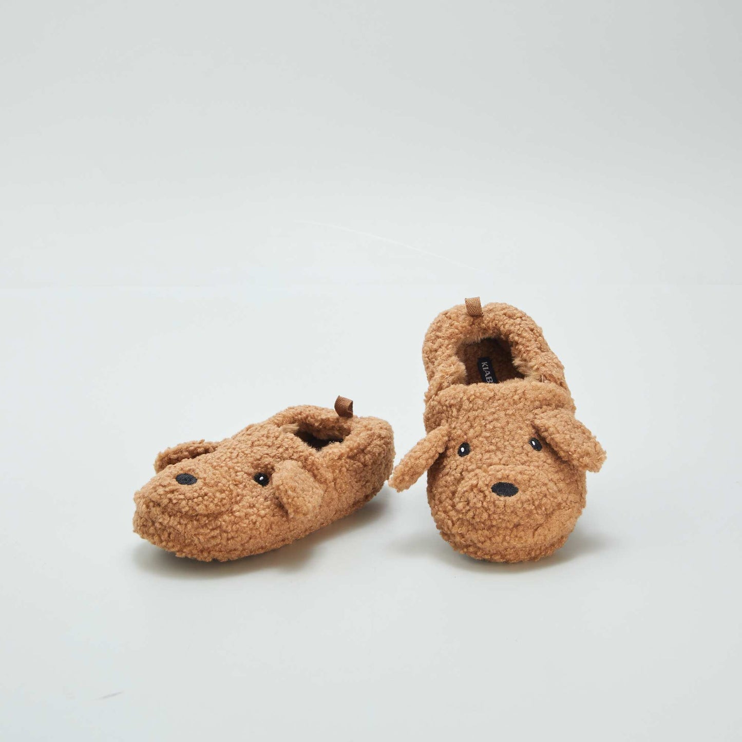 Novelty sherpa slippers BROWN