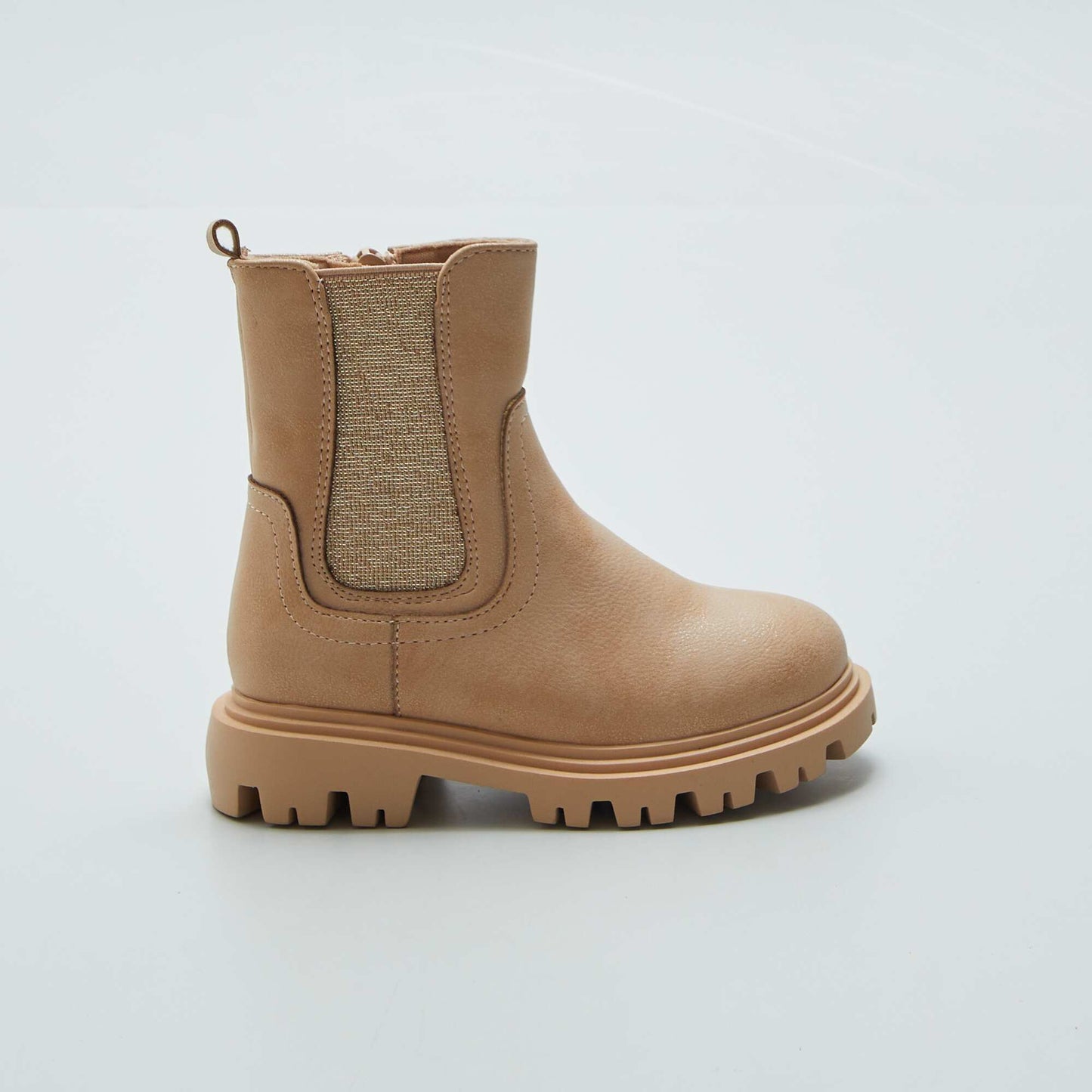 Chelsea boots with notched sole BROWN