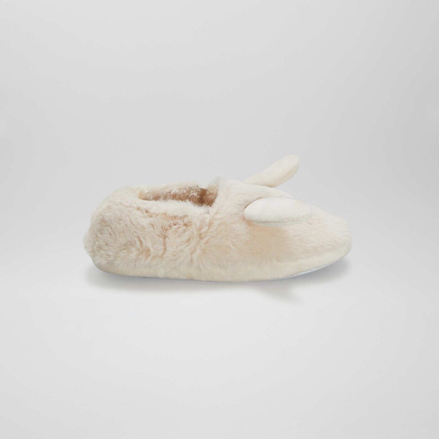 Animal design elasticated slippers BEIGE