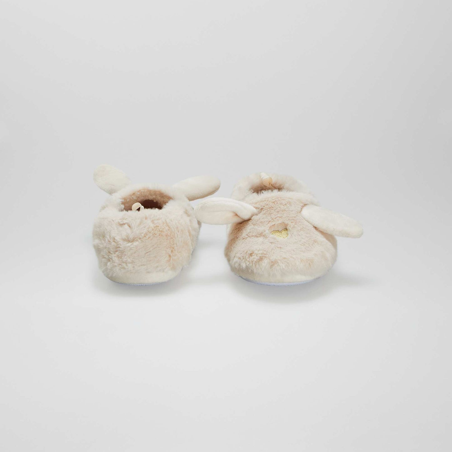 Animal design elasticated slippers BEIGE