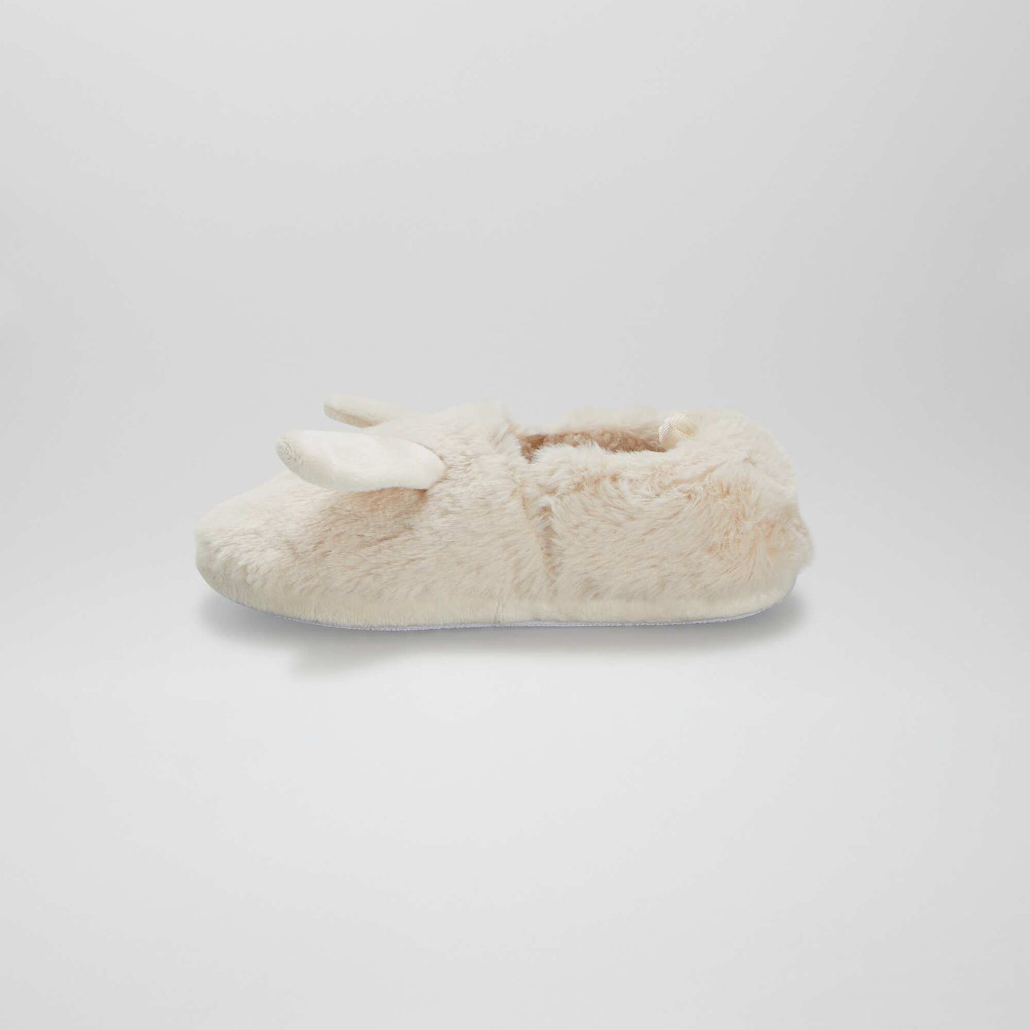 Animal design elasticated slippers BEIGE