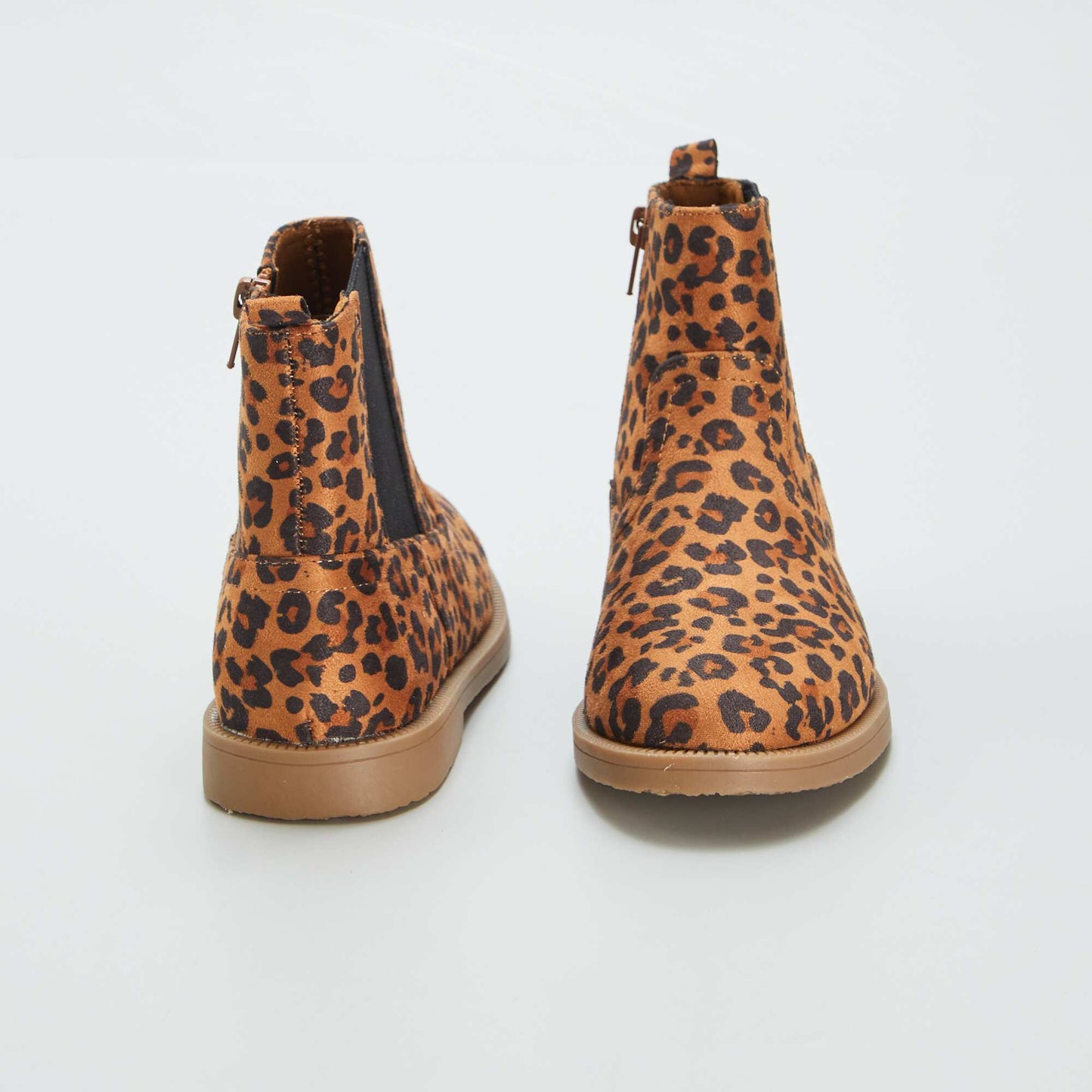 Leopard print Chelsea boots BROWN