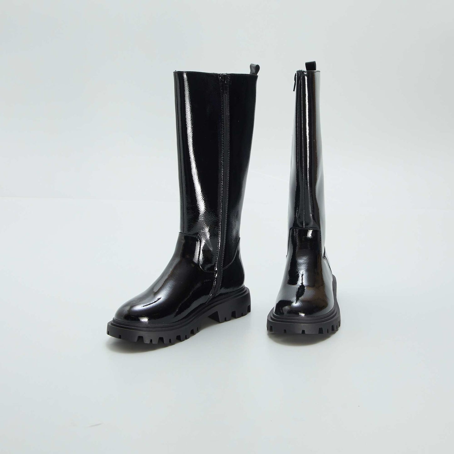 Synthetic boots black