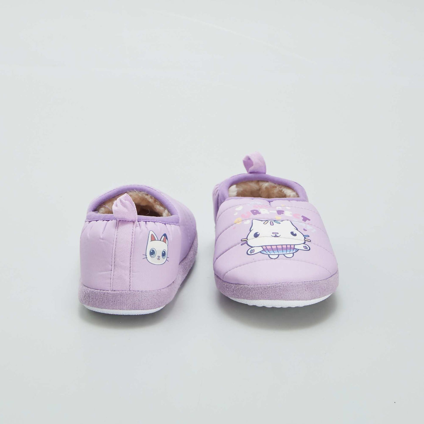 Plain 'Gabby's Dollhouse' slippers WHITE