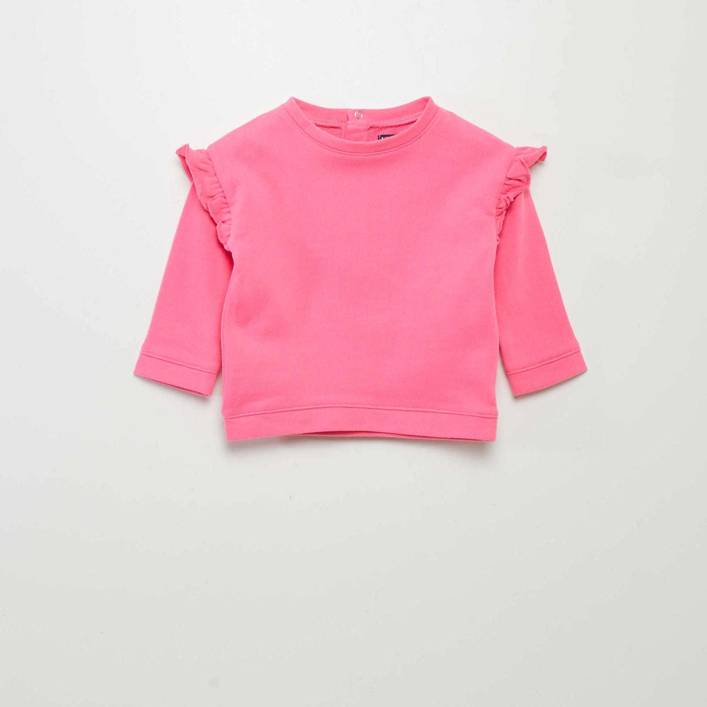 Ruffled sweatshirt pink