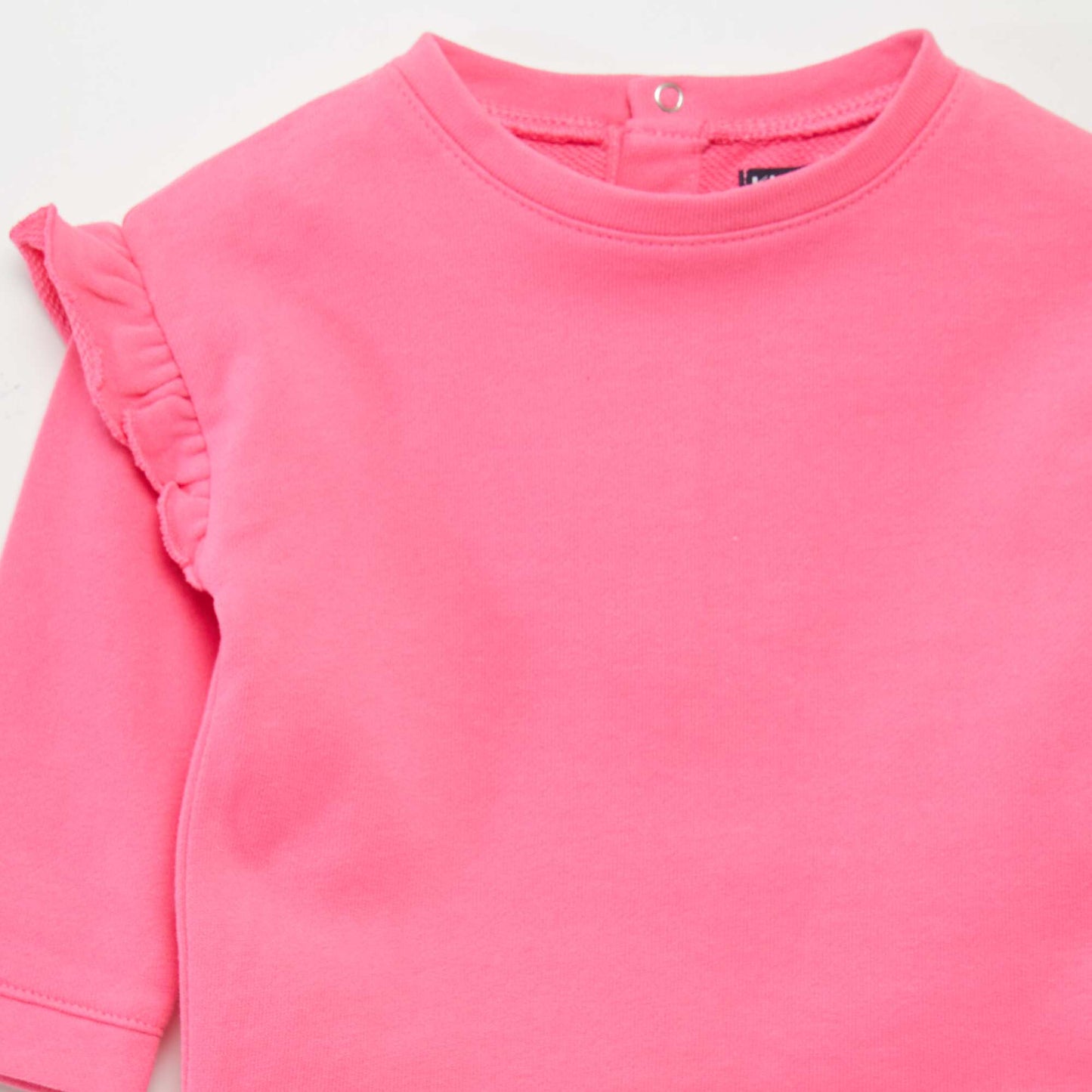 Ruffled sweatshirt pink